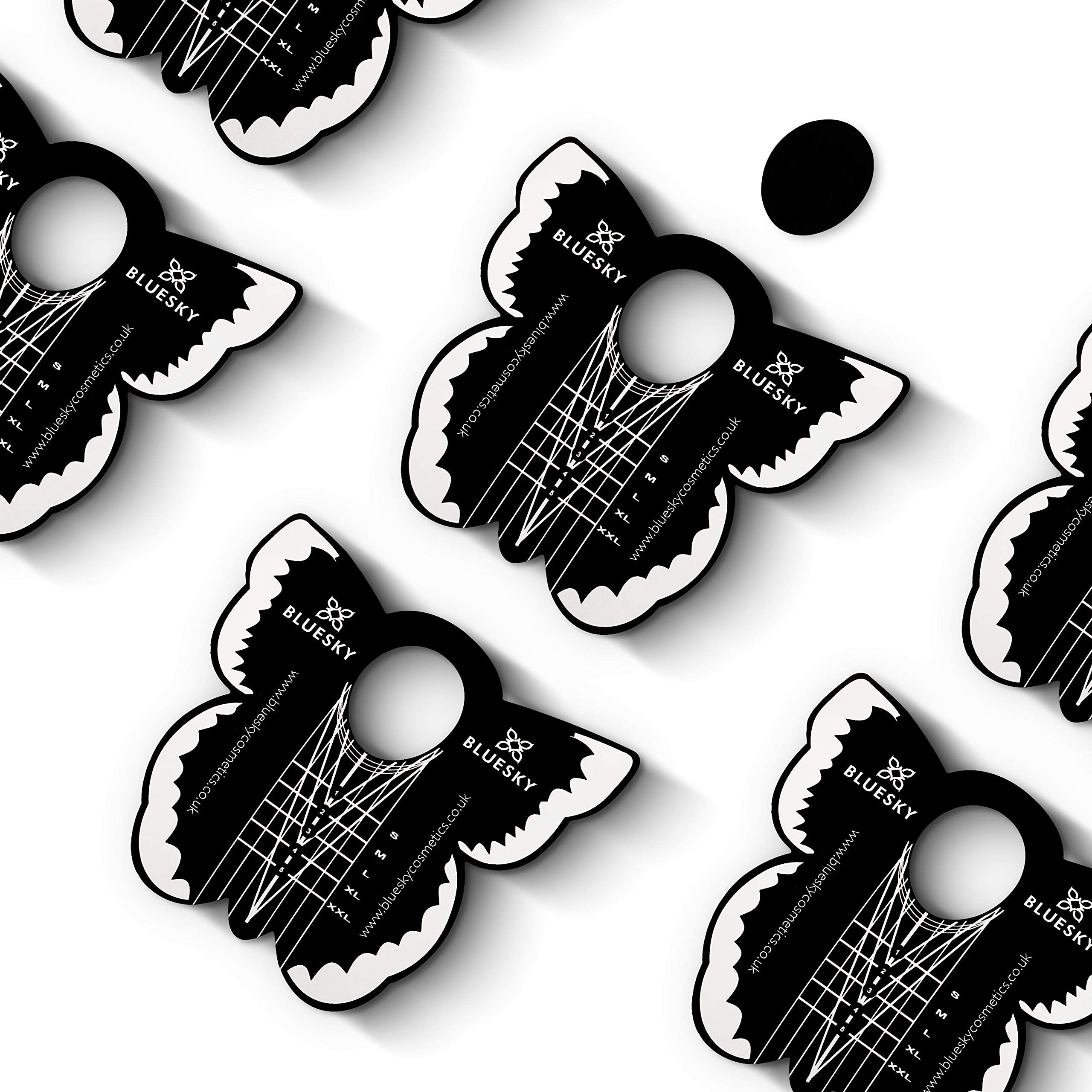 BLUESKY Nail Forms for Builder Gel, Poly Gel, Gum Gel & Acrylic Nail Extensions - Pack of 50 8