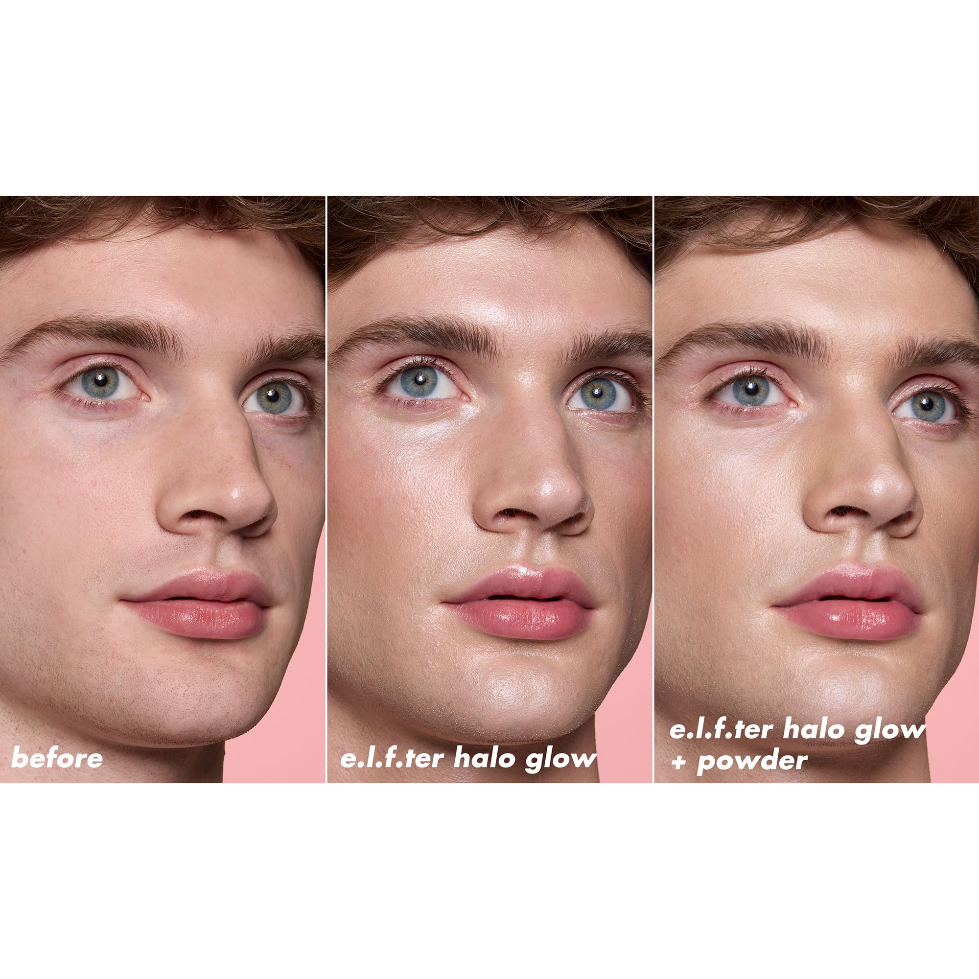 e.l.f. Halo Glow Powder Filter Pressed Finishing Powder - Fair Warm, Buildable Coverage 7