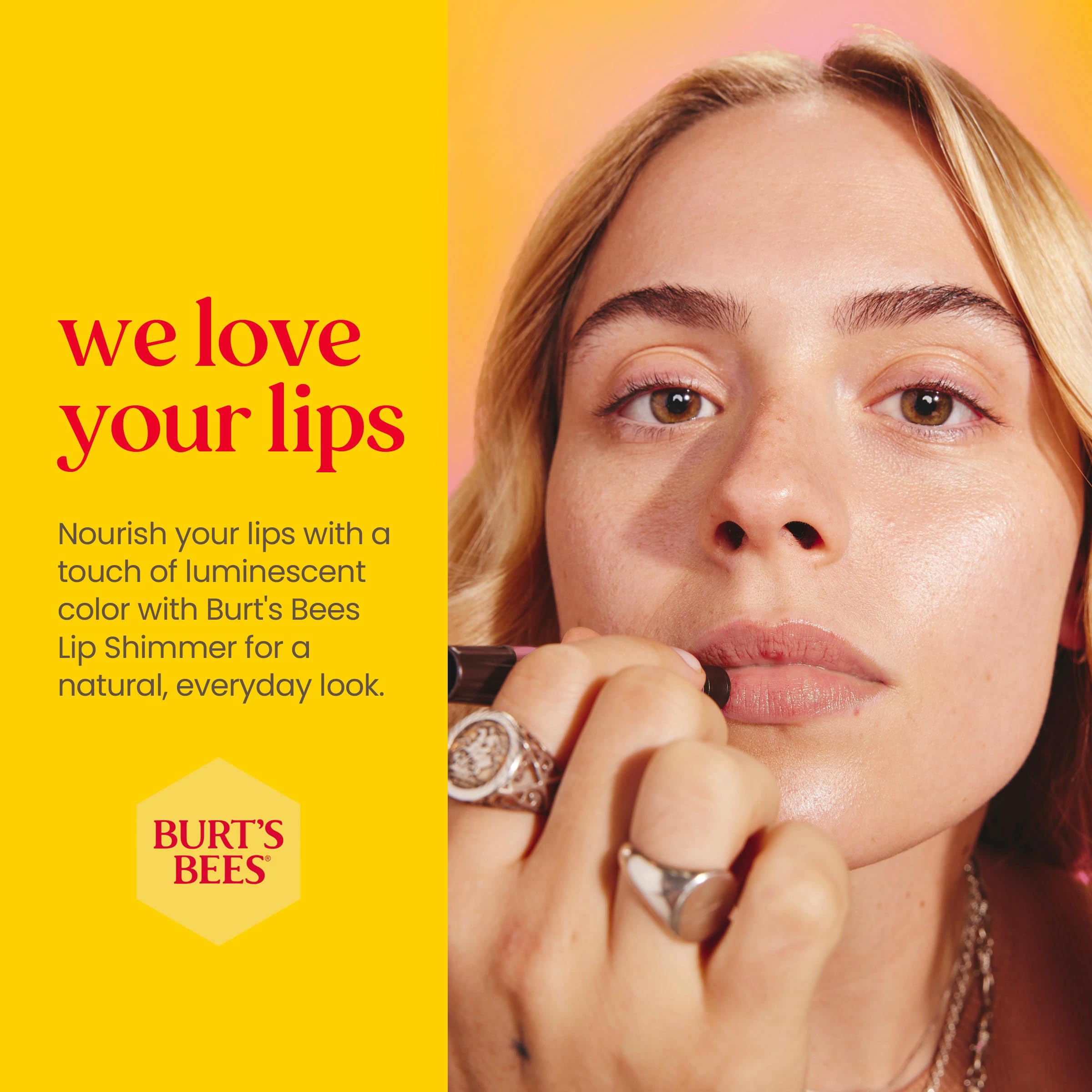 Burt's Bees Lippenstift-Geschenkset, 3 schimmernde Lippenfarben in den Nuancen Pfingstrose, Wassermelone und Fi 8