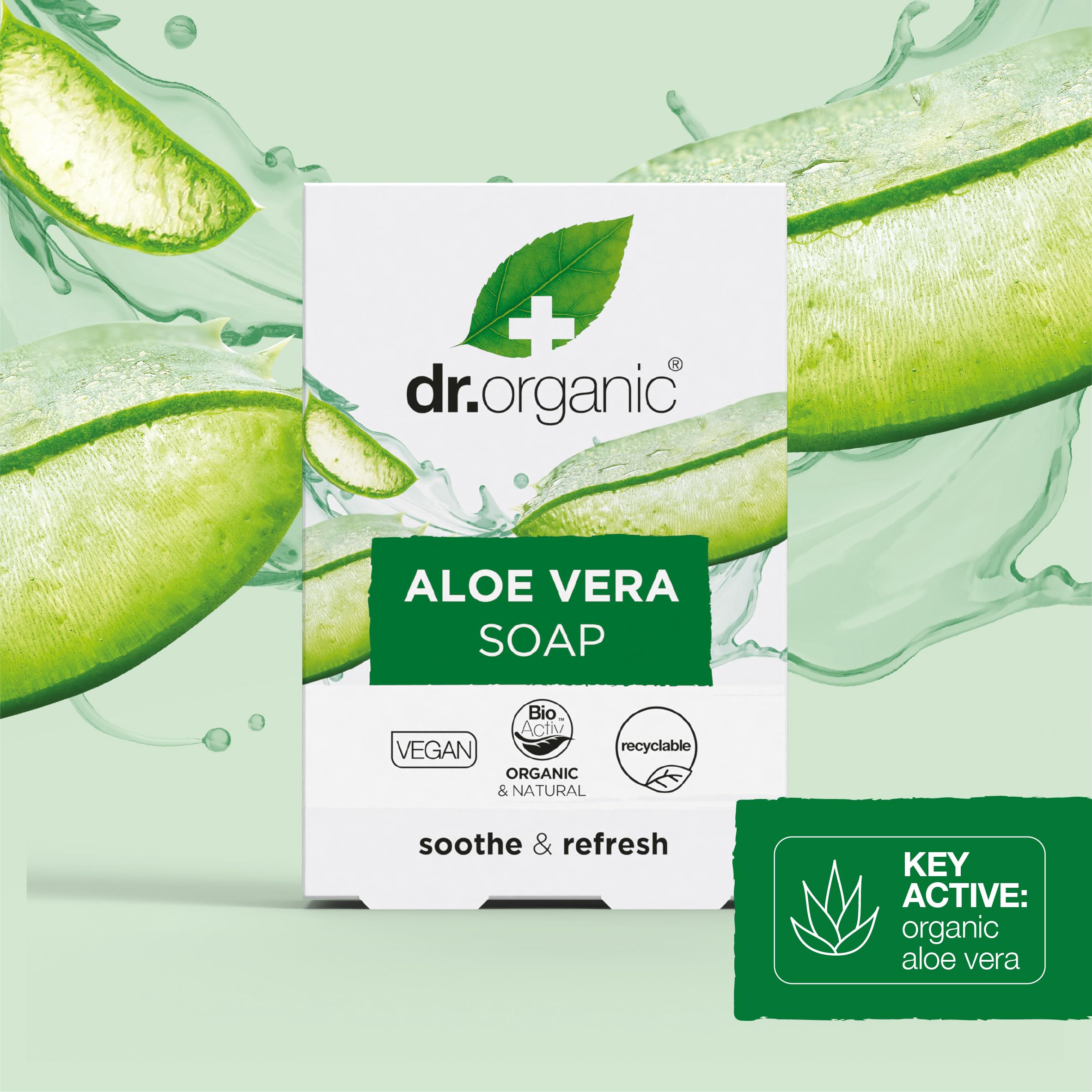 Dr. Organic Aloe Vera Seifenstück 100g - Sanfte Bio-Reinigung für alle Hauttypen 5