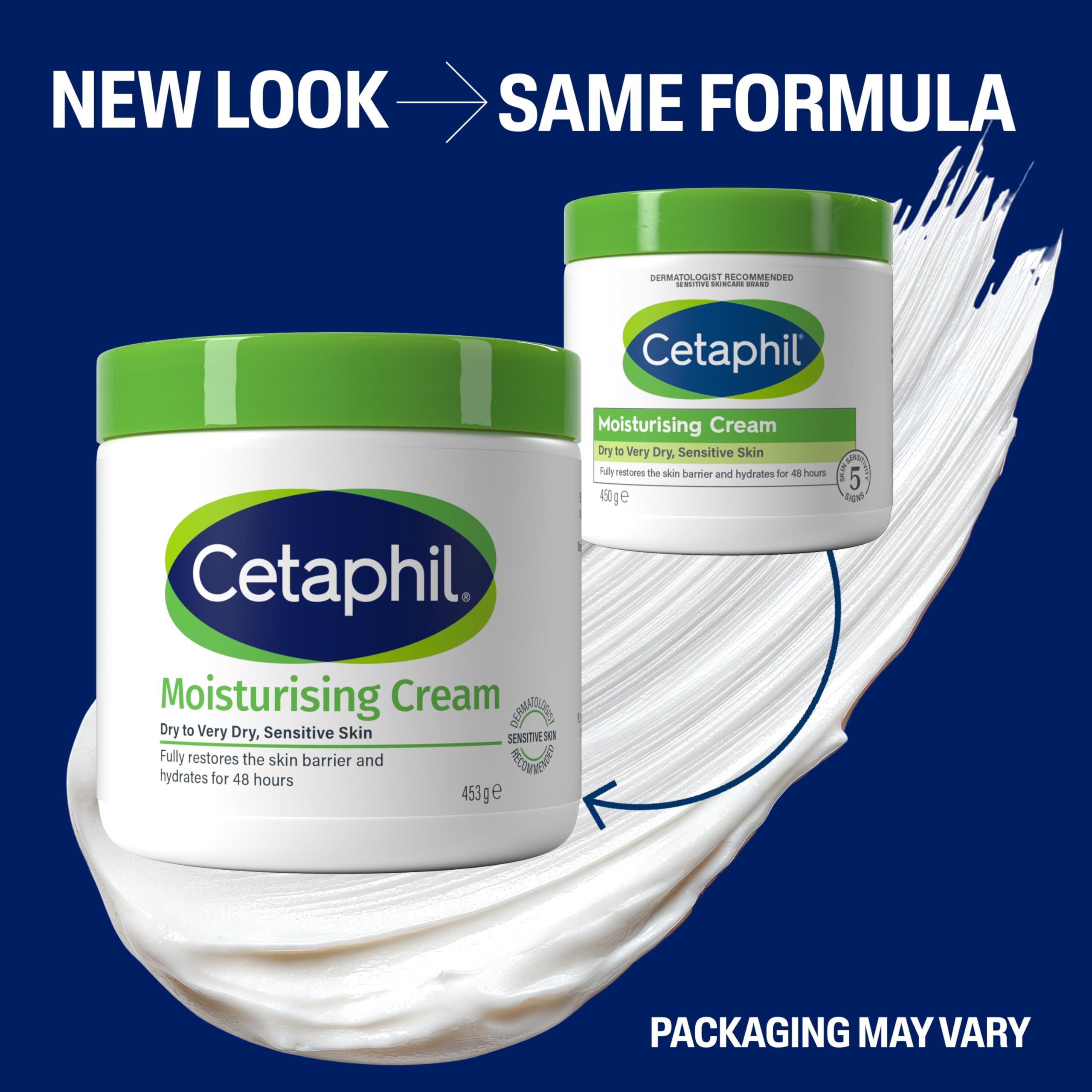 Cetaphil Moisturising Cream for Dry to Very Dry Sensitive Skin Tub 450g 5