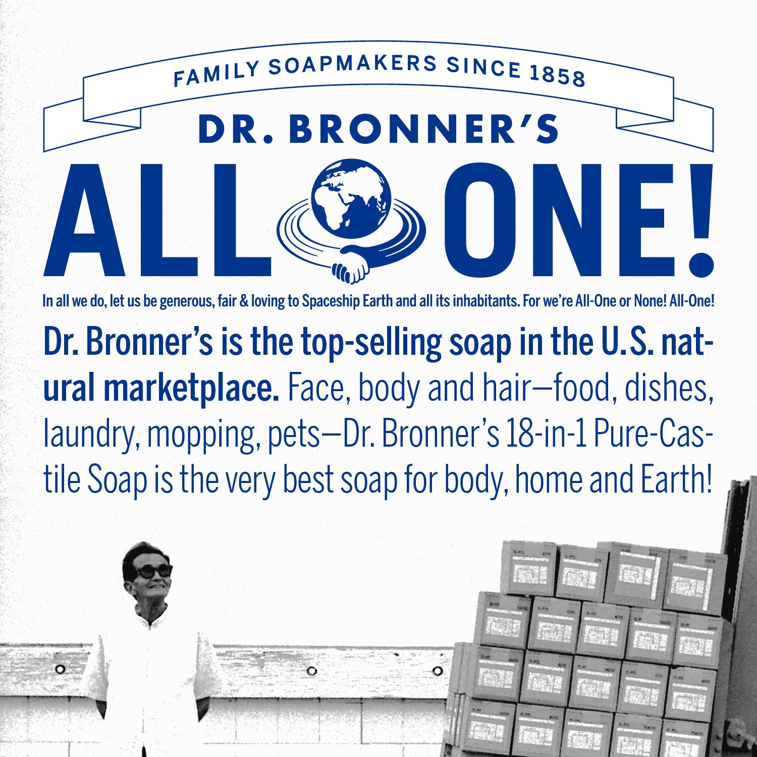 Dr. Bronner's 18-in-1 Rose Pure-Castile Liquid Soap, 945ml, Organic Oils 4
