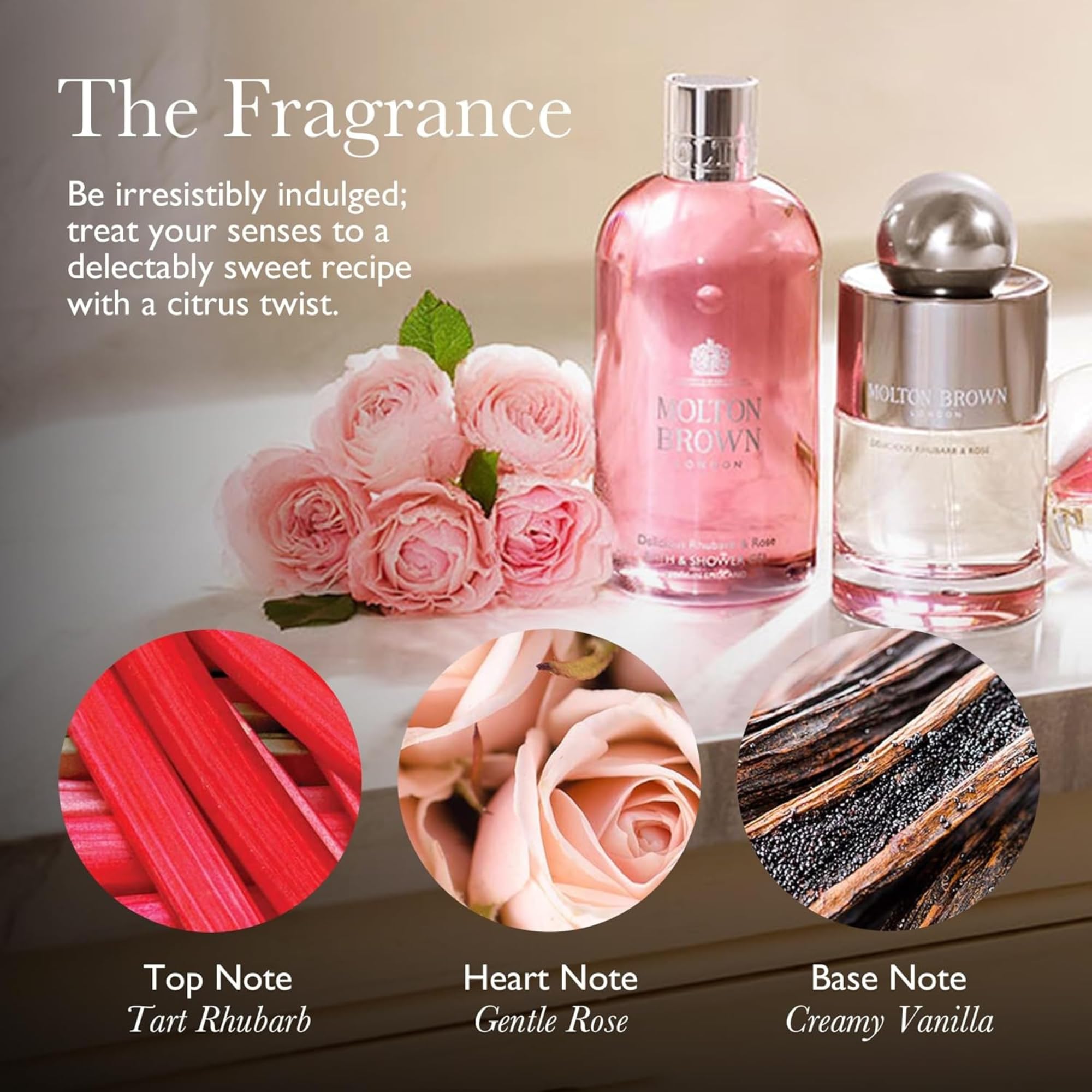 Molton Brown Delicious Rhubarb & Rose Travel Gift Set 6