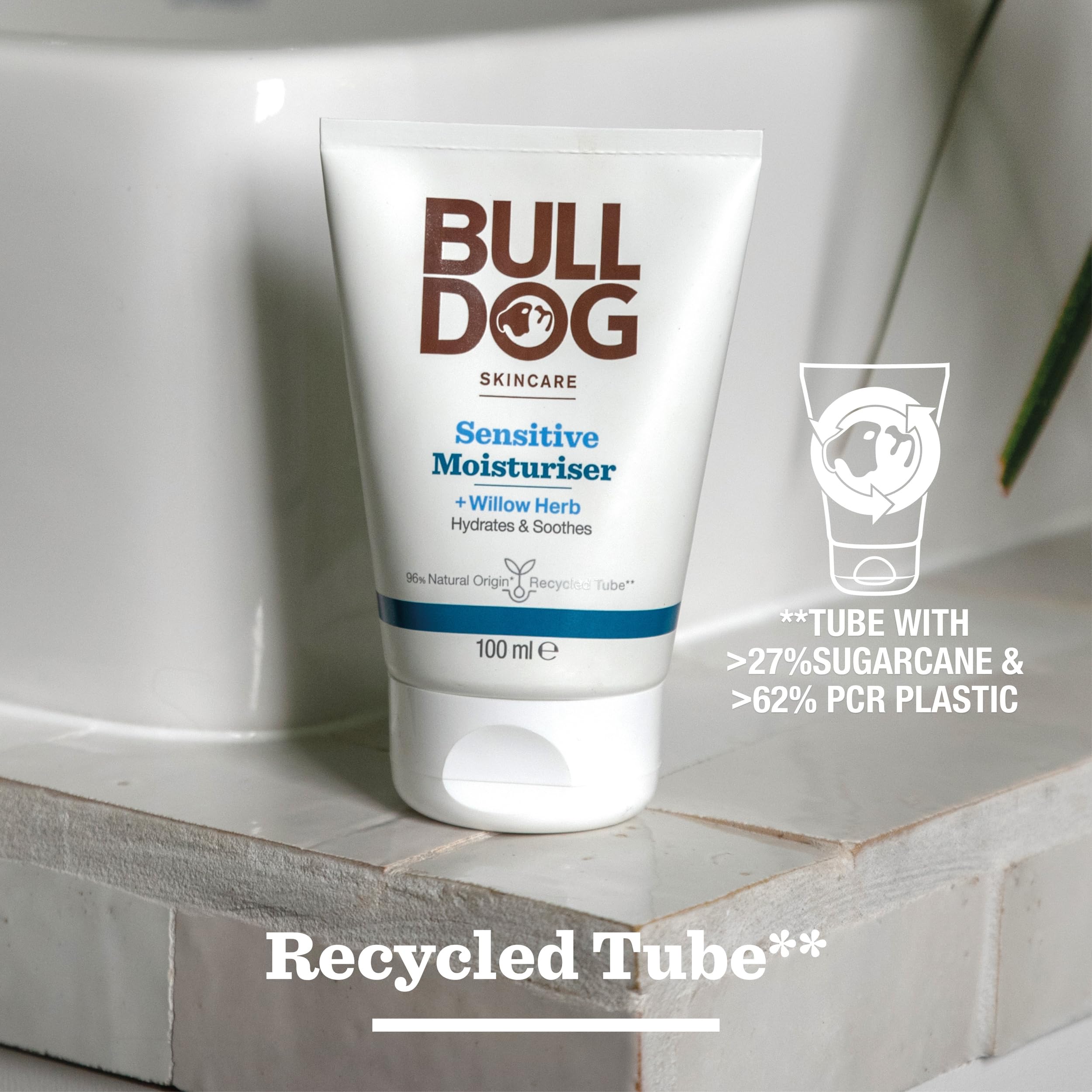 Bulldog Sensitive Moisturiser for Men, Hydrating Face Care (100ml) 6
