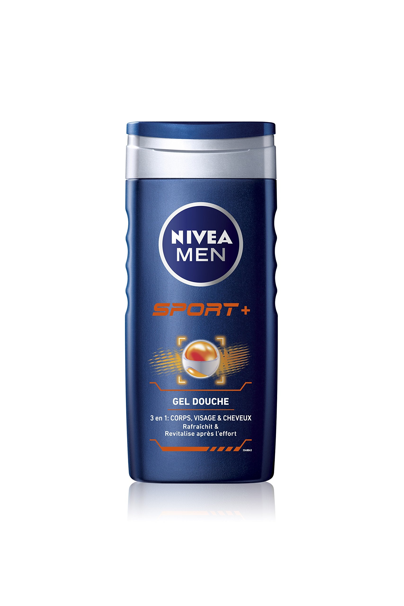 Nivea Men Sport Shower Gel for Body, Face & Hair with Lemon Scent, 250ml