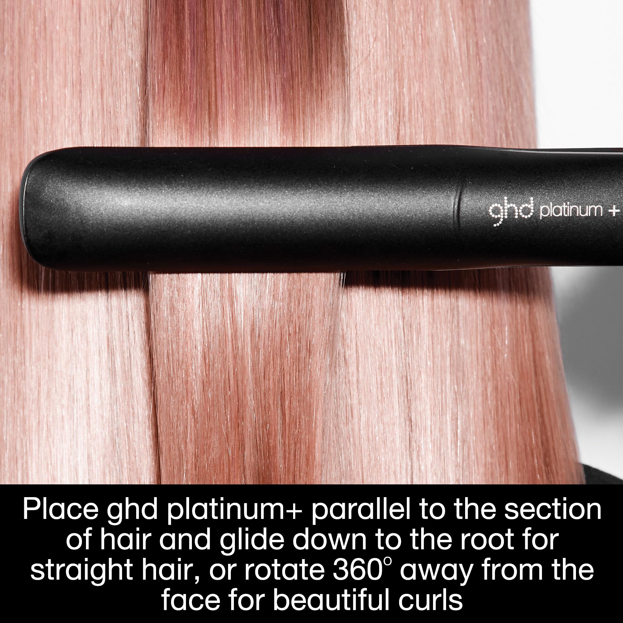 ghd Platinum+ Hair Straightener & Professional Styler in Black (UK Plug) 4
