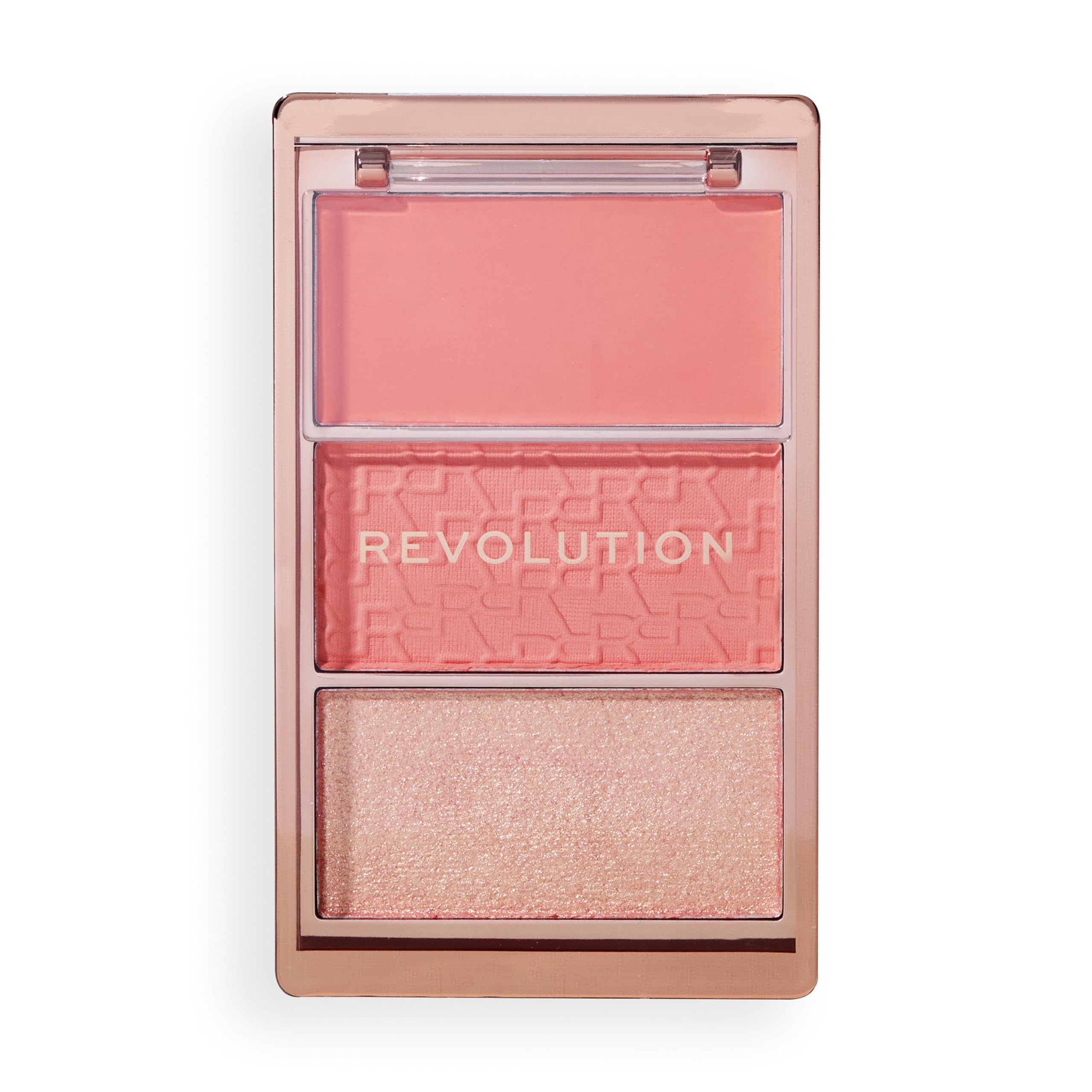 Makeup Revolution Blush Icon Palette - Cream & Pressed Powder Blusher Trio