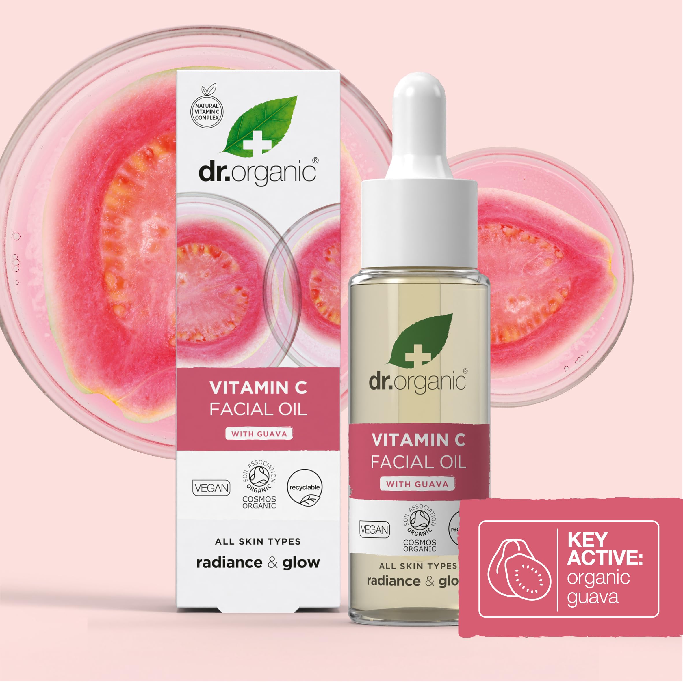 Dr. Organic Illuminating Guava Facial Serum with Advanced Vitamin C - 105g 5