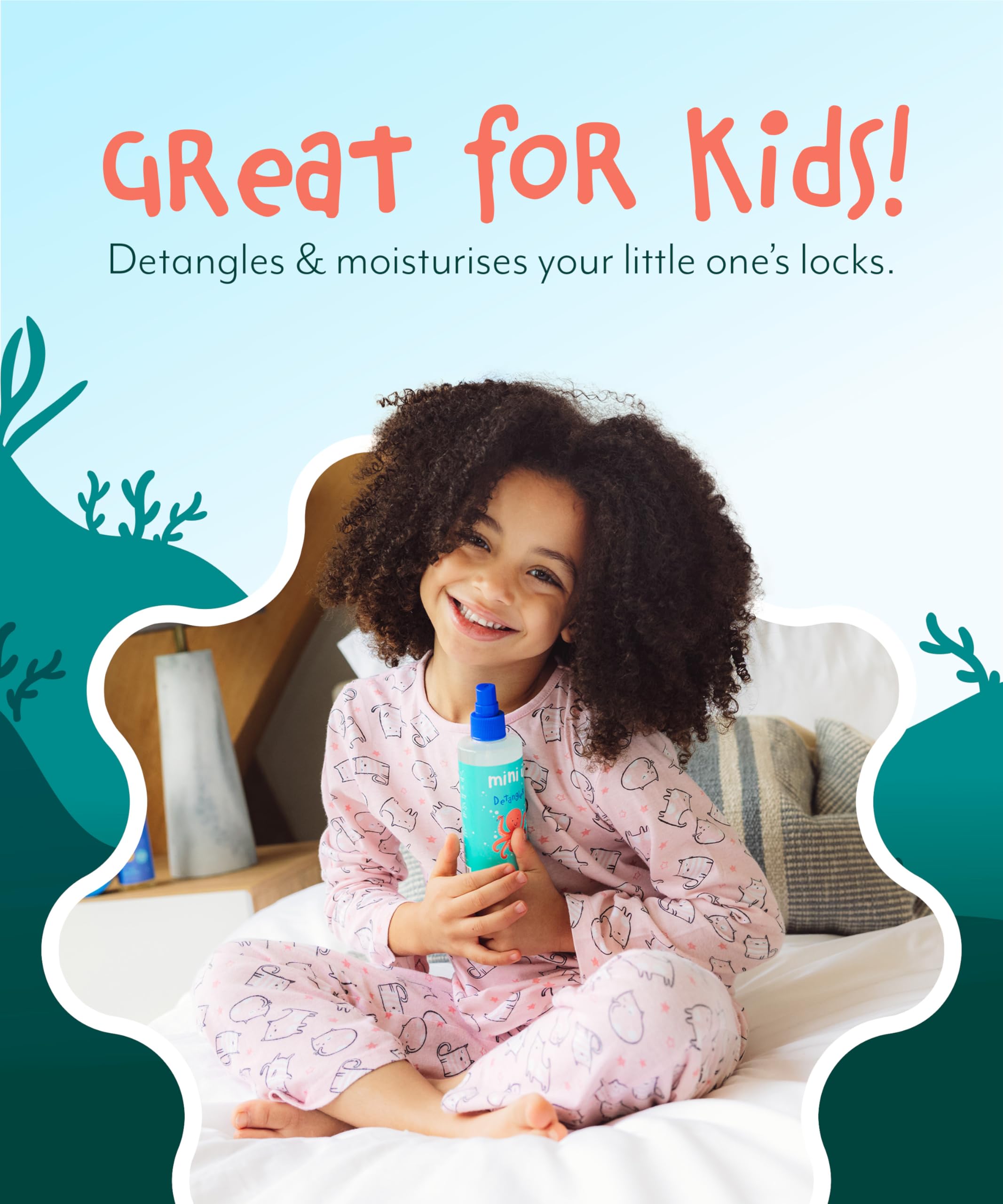 Mini U Kids Detangler Spray with Aloe Vera Juice - Fresh Apple Scented Hair Care 4