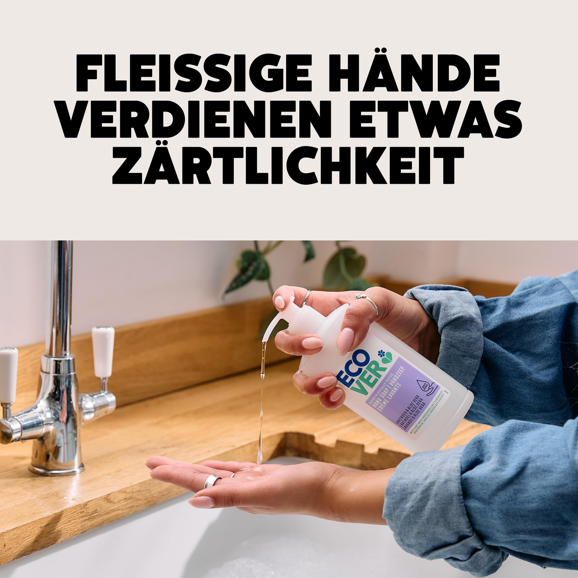 Ecover Hand Wash Refill, Lavender and Aloe Vera Scent, Dermatologically Tested 4