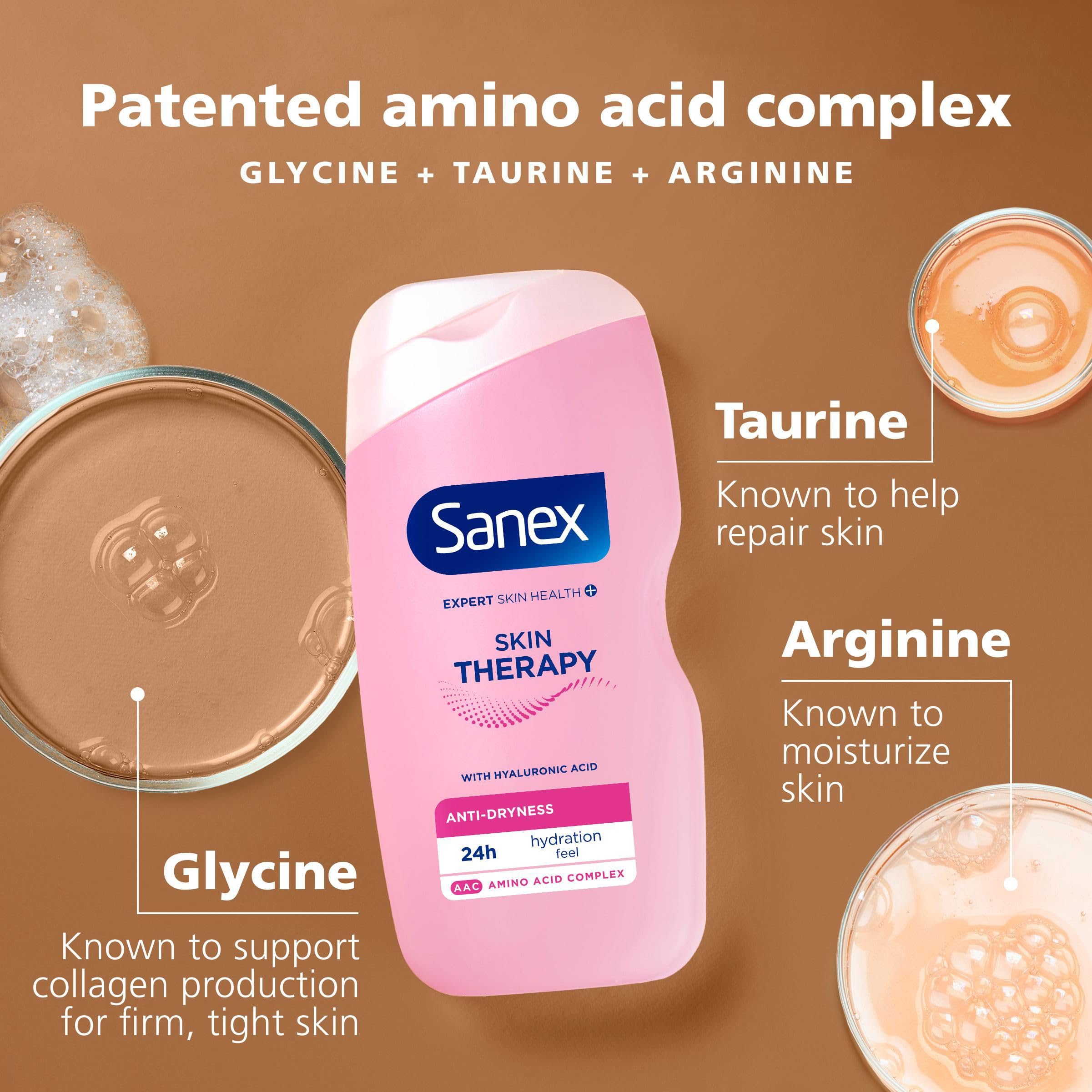 Sanex Skin Therapy Anti-Trockenheit Duschcreme 450 ml | Duschgel für trockene Haut | * 3