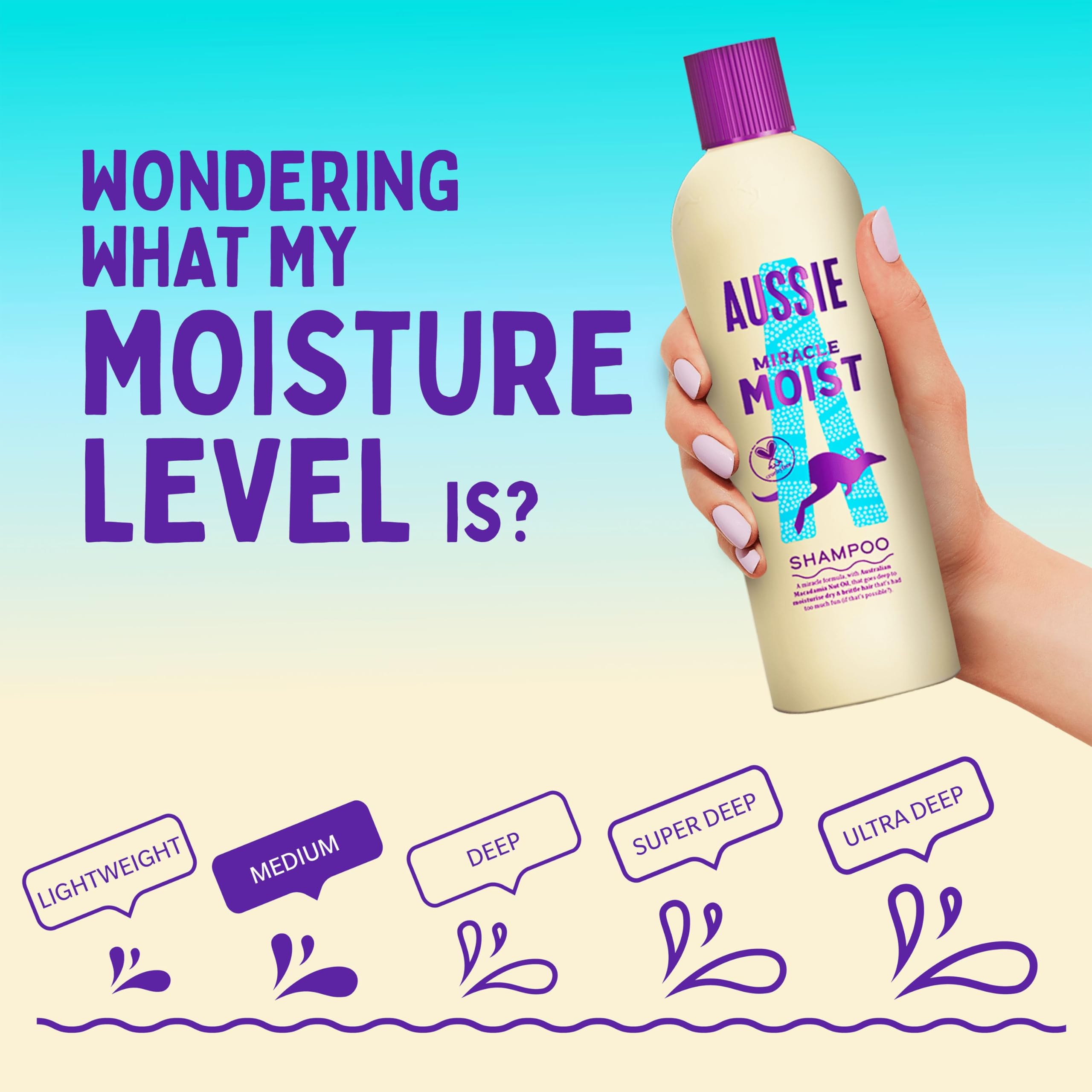 Aussie Miracle Moist Shampoo 1L XXL Value Pack Moisturizing Formula 7