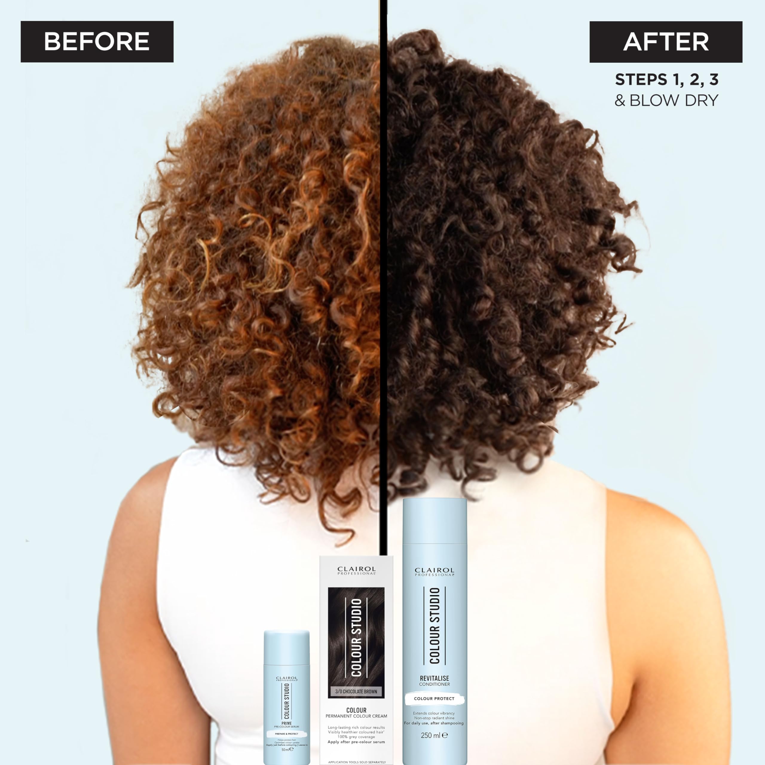Clairol Professional Colour Studio | Step 3 Revitalise | Farbschutz-Conditioner für coloriertes Haar | Verlängert die Farbbrillanz mit anhaltendem Glanz | Für alle Haartypen und -farben | Vegan | 250 ml 5