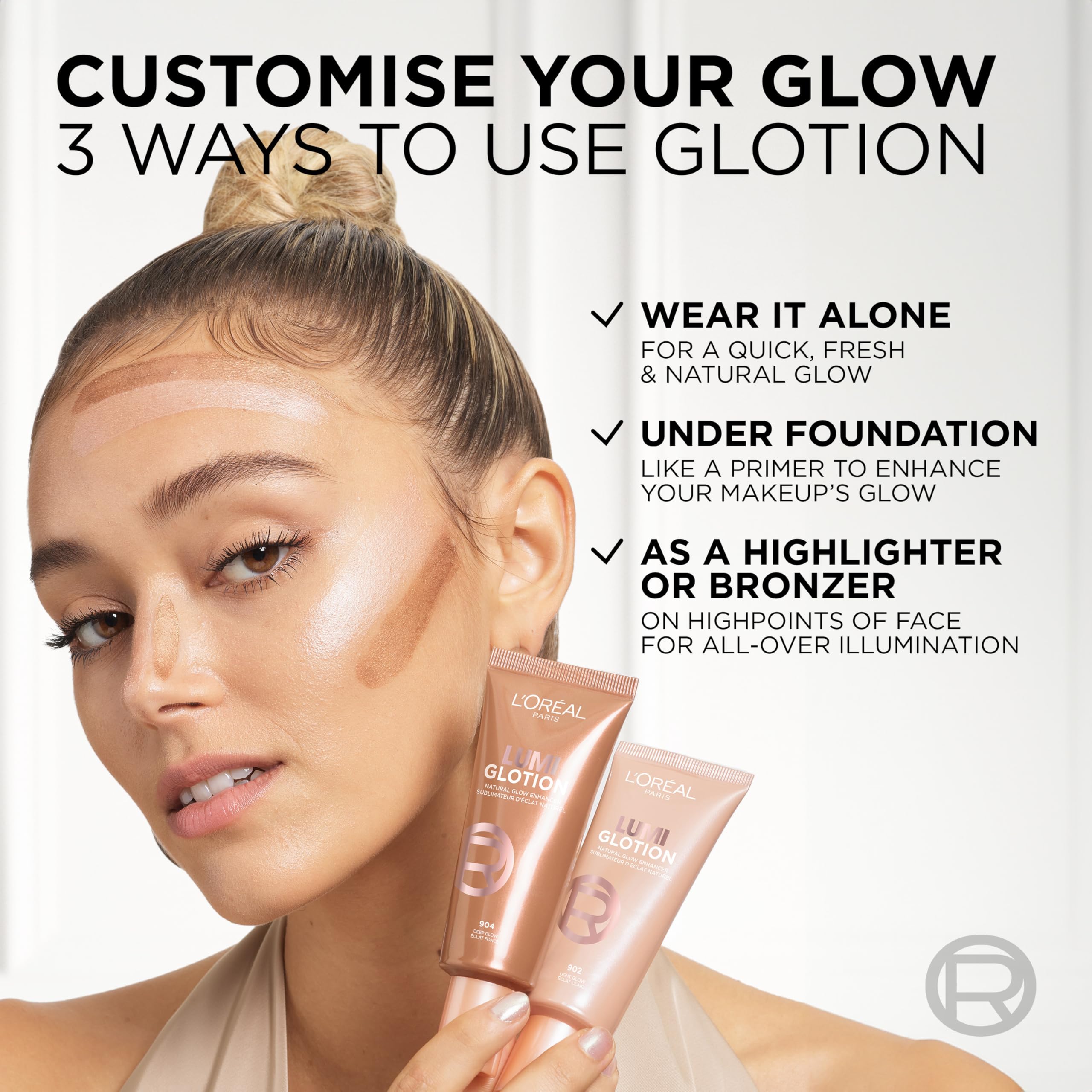 L'Oréal Paris Paradise Lumi Glotion Glow Enhancer, 24h Hydration with Shea Butter, Shade 901 Fair Glow 4