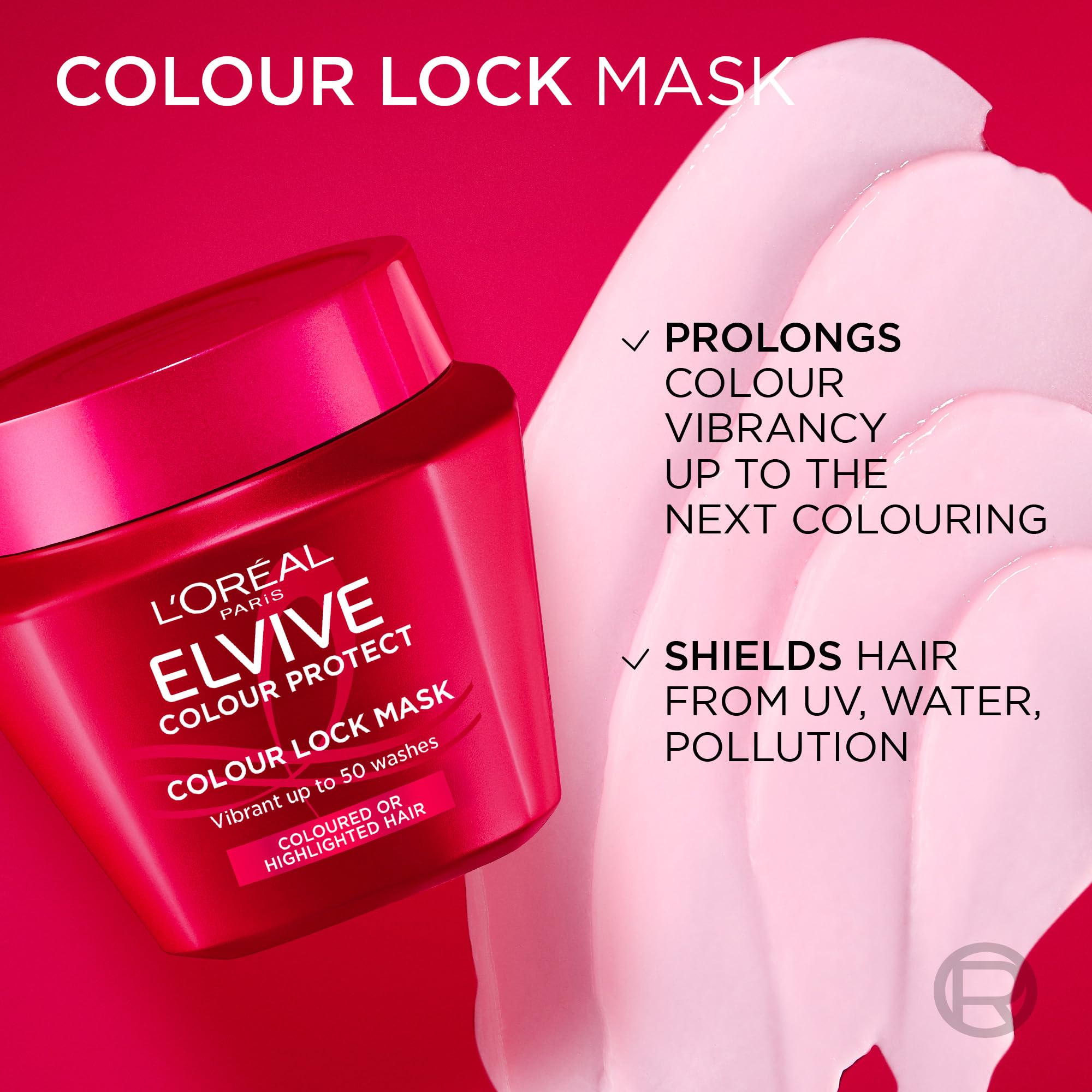 L'Oréal Paris Elvive Colour Protect Hair Mask with 13% Protecting Complex, 300ml 3