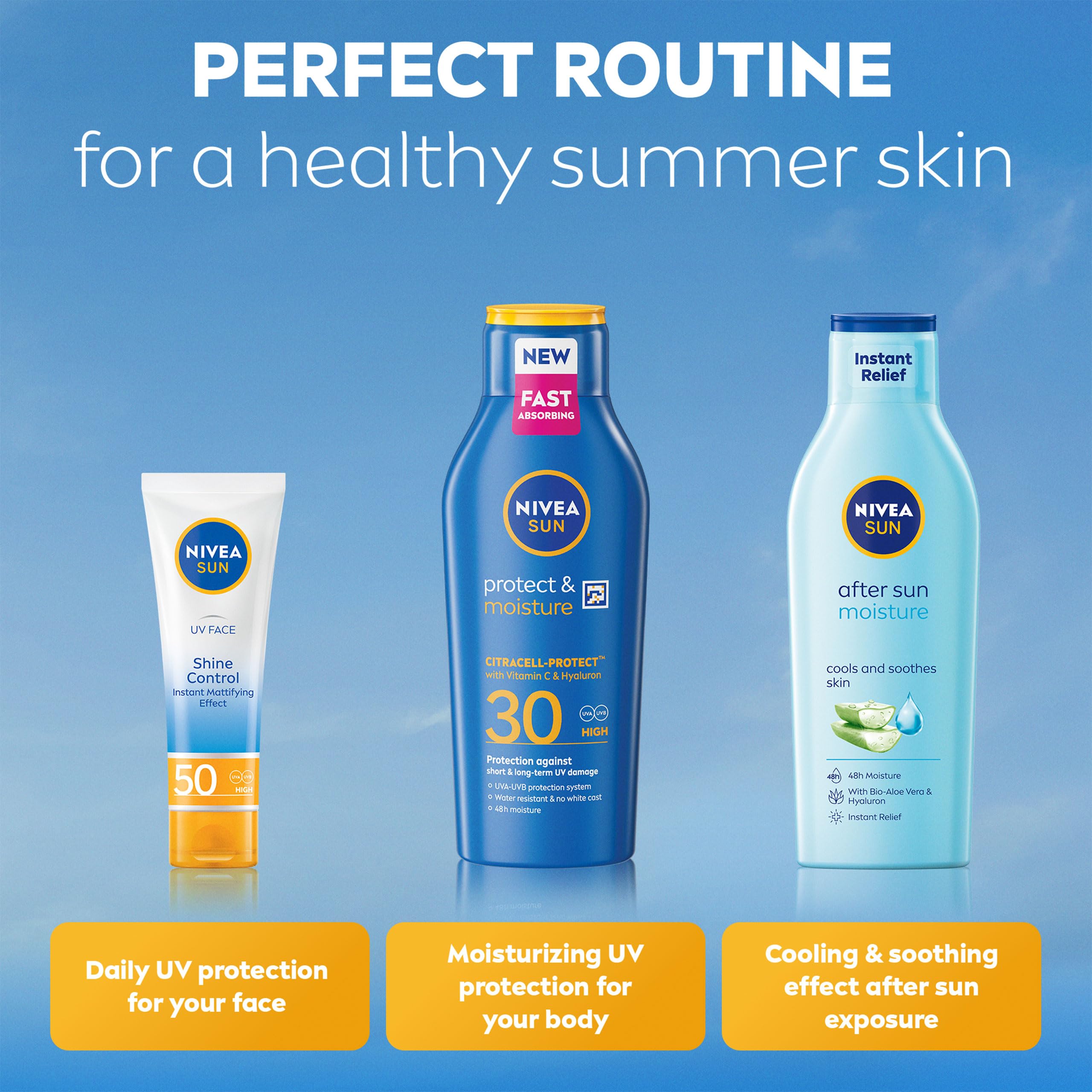 NIVEA SUN Protect & Moisture Sun Lotion SPF 30 (400 ml) - UVA/UVB Protection 6