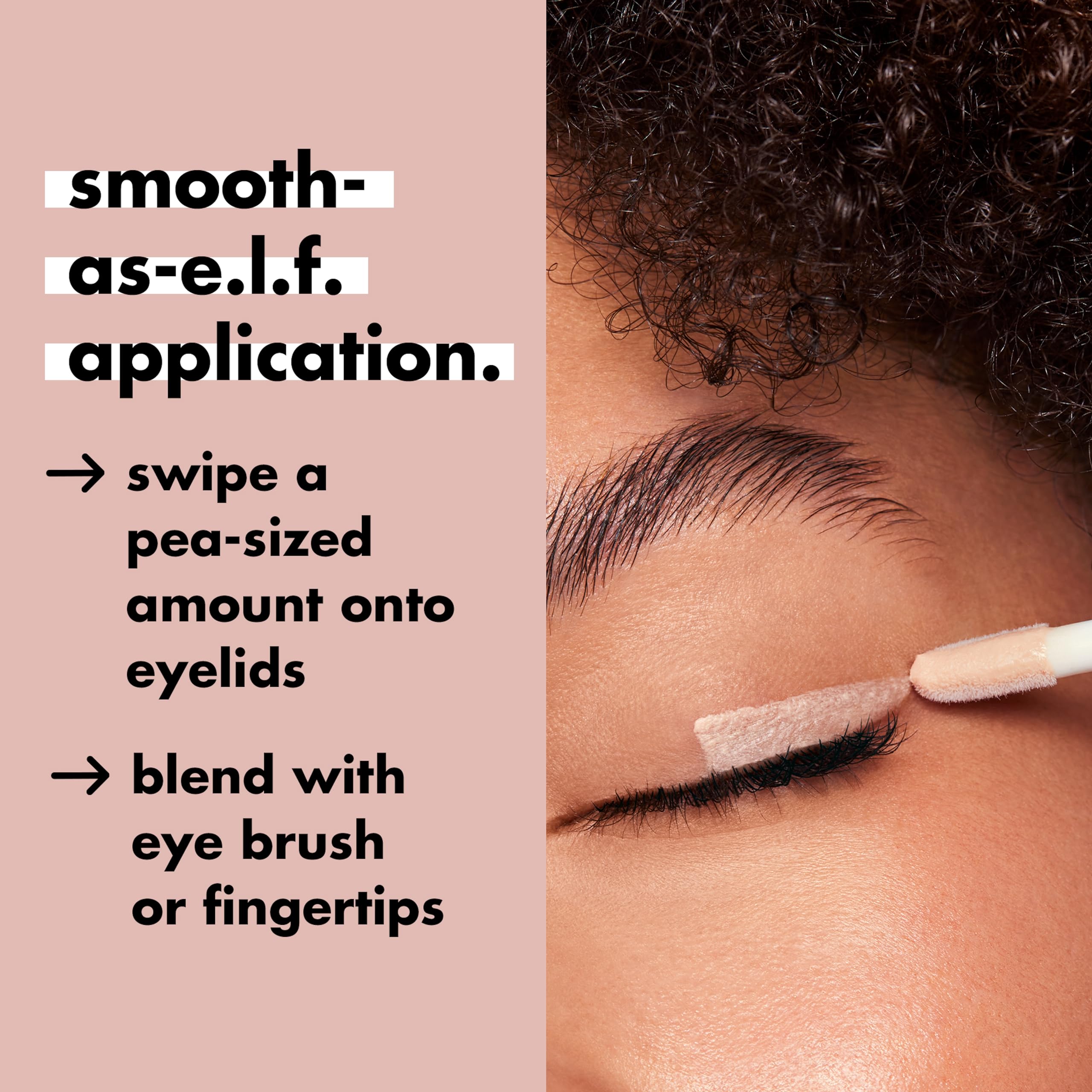 e.l.f. Lock It Down Eyeshadow Primer - Smooth Creamy Base for Long-Lasting Wear 3