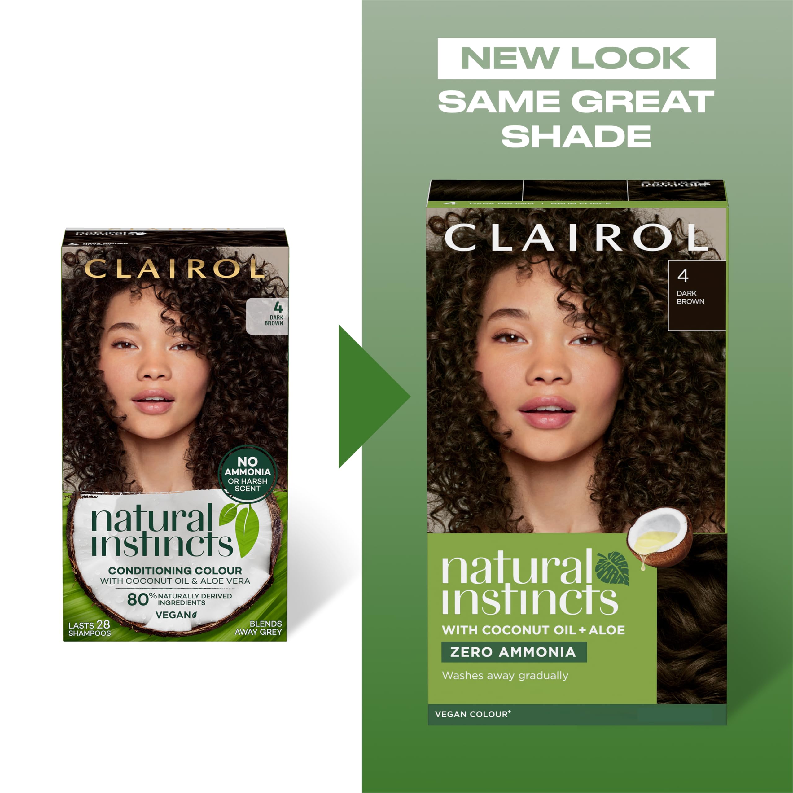 Clairol Natural Instincts Semi-Permanent Hair Dye, 3 Dark Brown - No Ammonia 5
