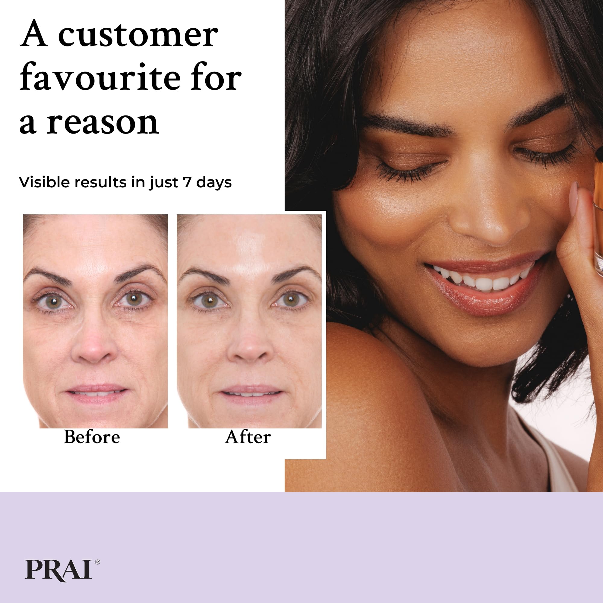 PRAI 24k Gold Caviar Wrinkle Repair Serum 30ml - Advanced Anti-Aging & Firming 5