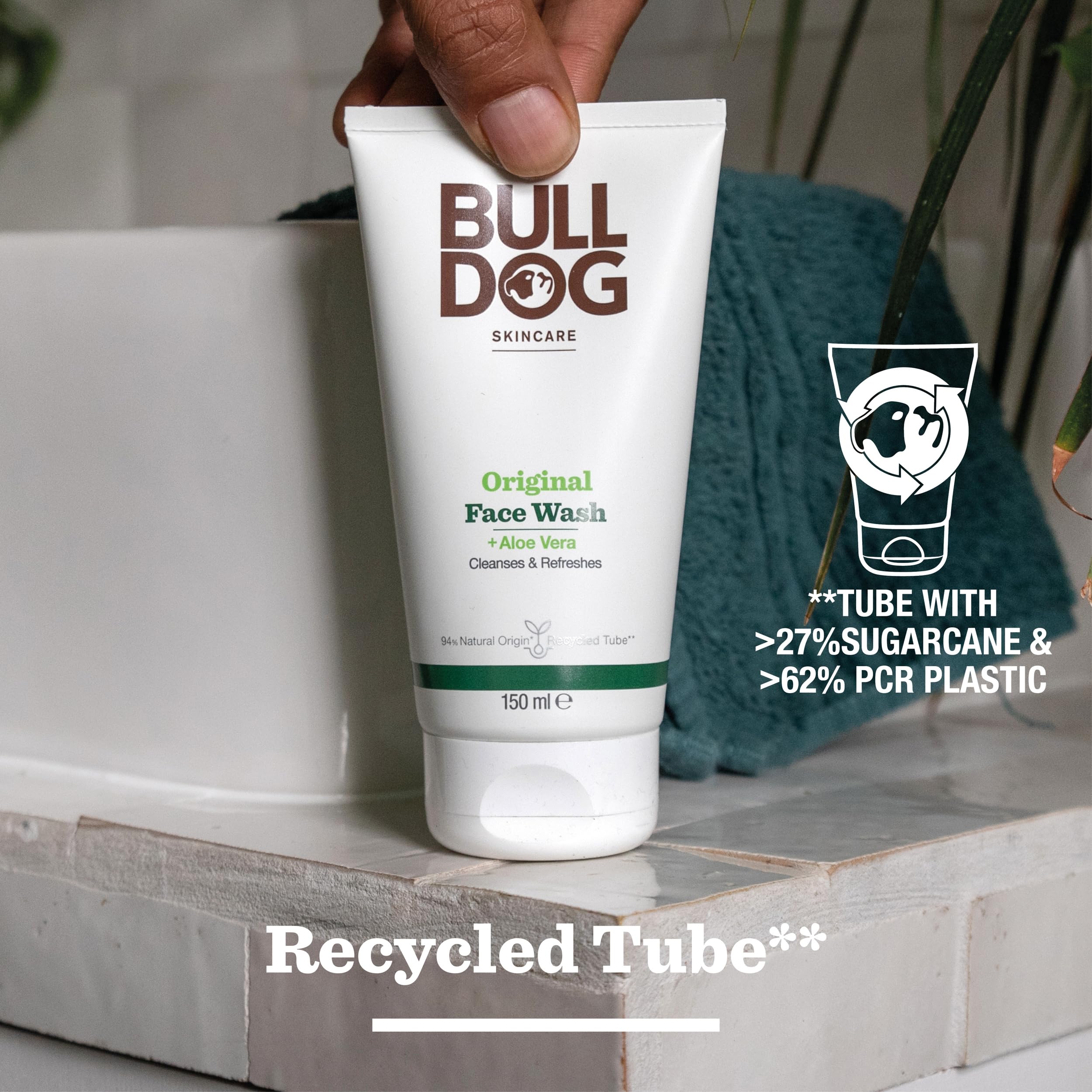 Bulldog Skincare Original Face Wash for Men, Normal to Dry Skin, 150ml 5
