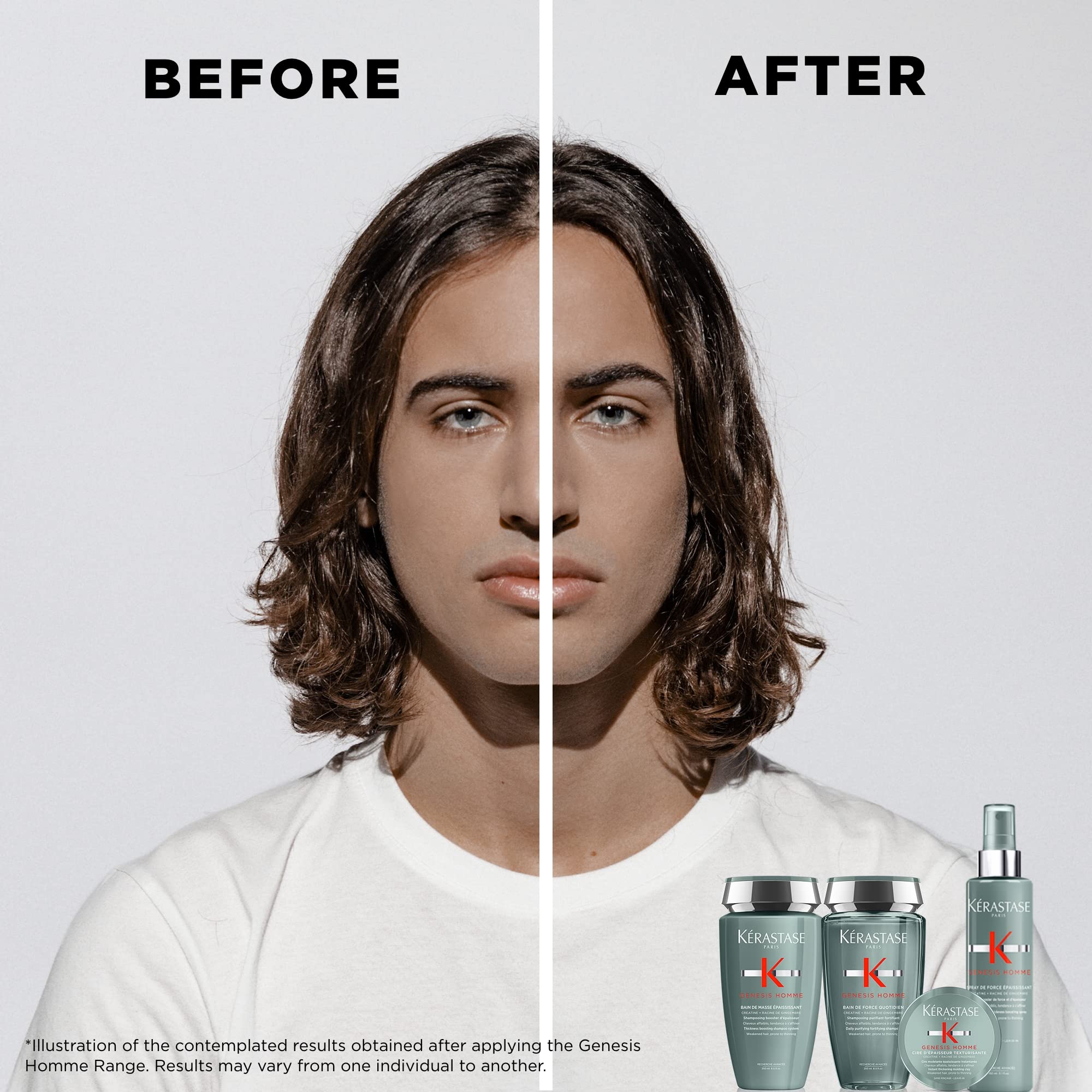 Kérastase Genesis Homme Shampoo für Männer, Anti-Haarausfall-Shampoo für dickeres Haar, für Männer 3