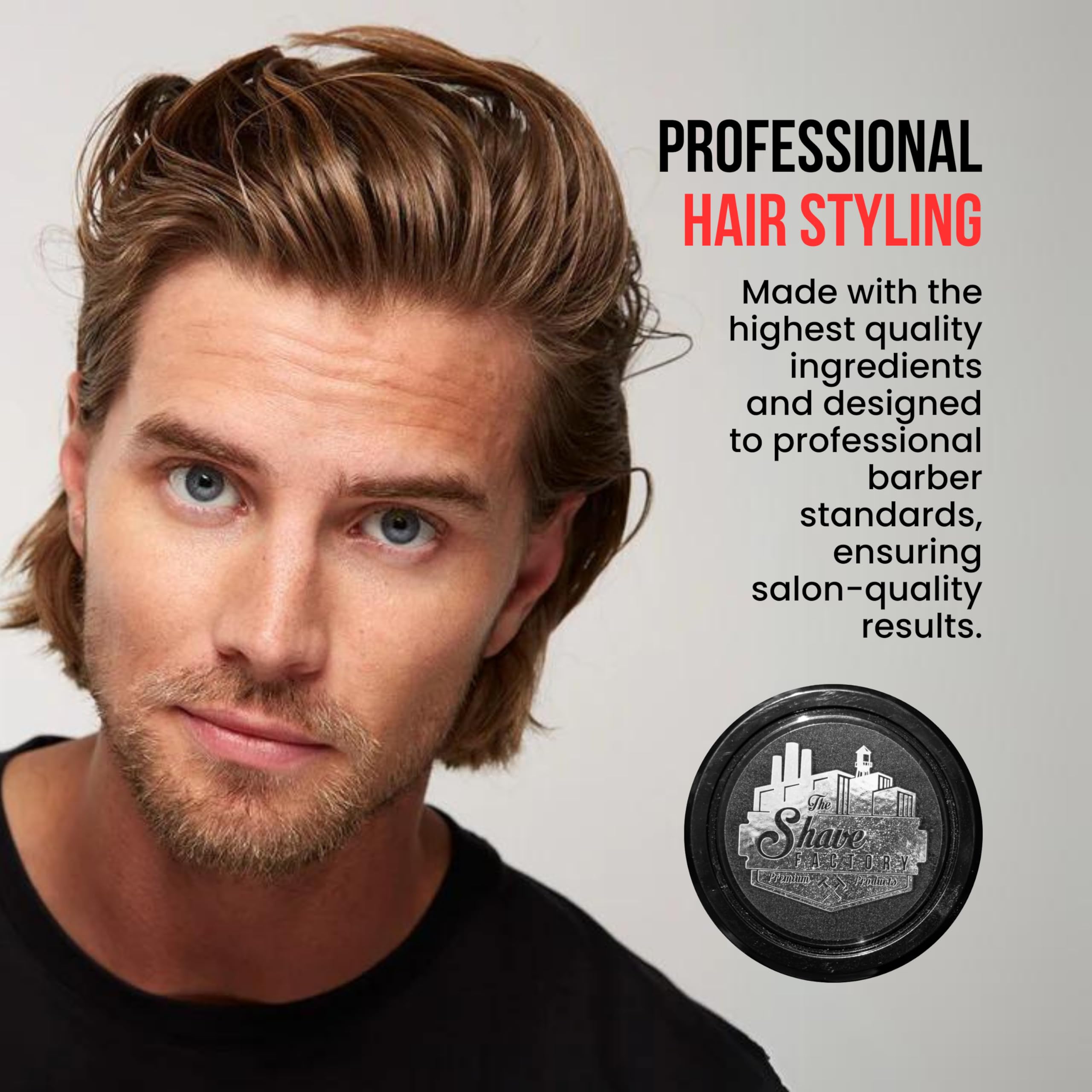 The Shave Factory Exclusive Matte Clay 150ml - 99 Taper De Luxe with Shea Butter