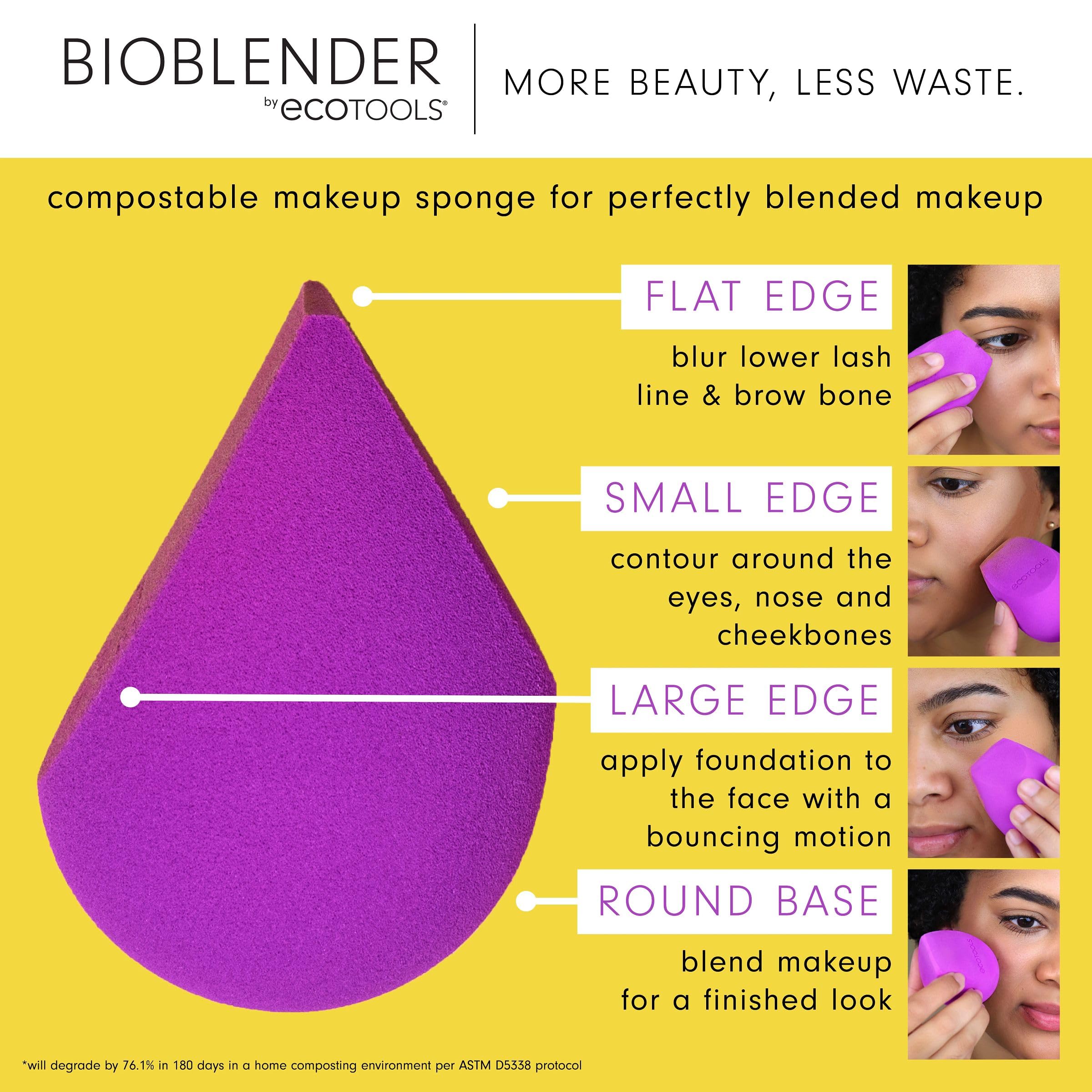 EcoTools Bioblender Kompostierbarer Make-up-Schwamm für flüssige und cremige Foundation – Lila 3