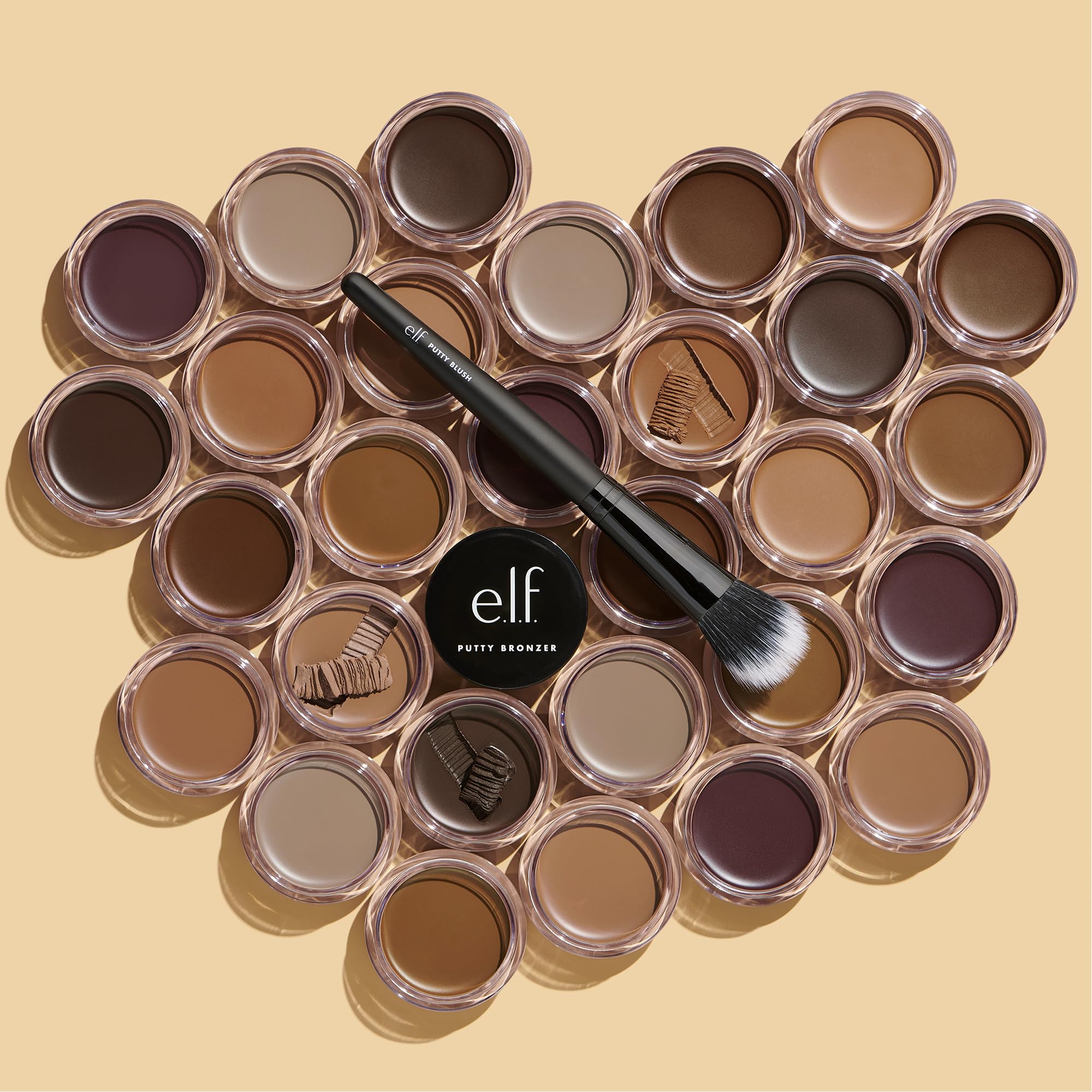 e.l.f. Putty Bronzer in Tan Lines - Creamy, Buildable Color with Argan Oil & Vitamin E 3