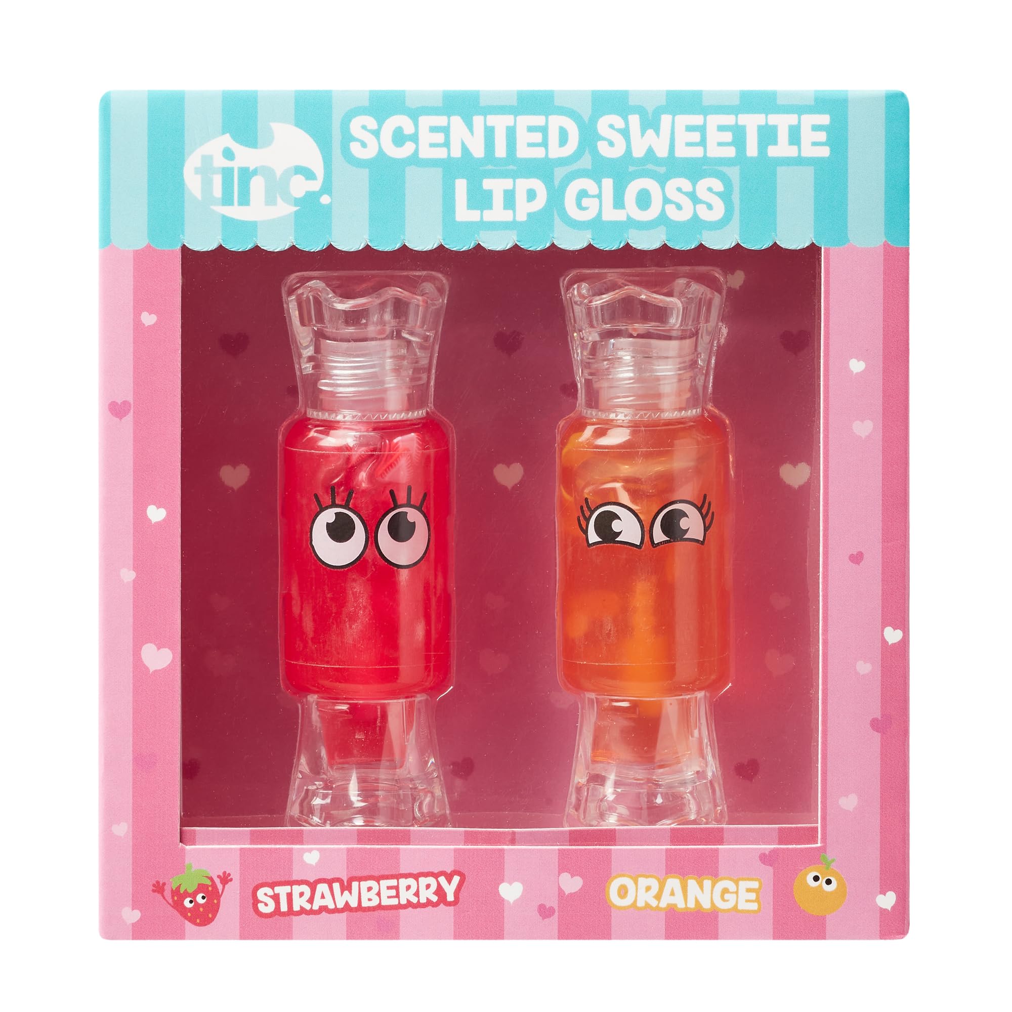 Tinc Sweetie Lip Gloss Set - 2 Pack with Strawberry and Orange Scents