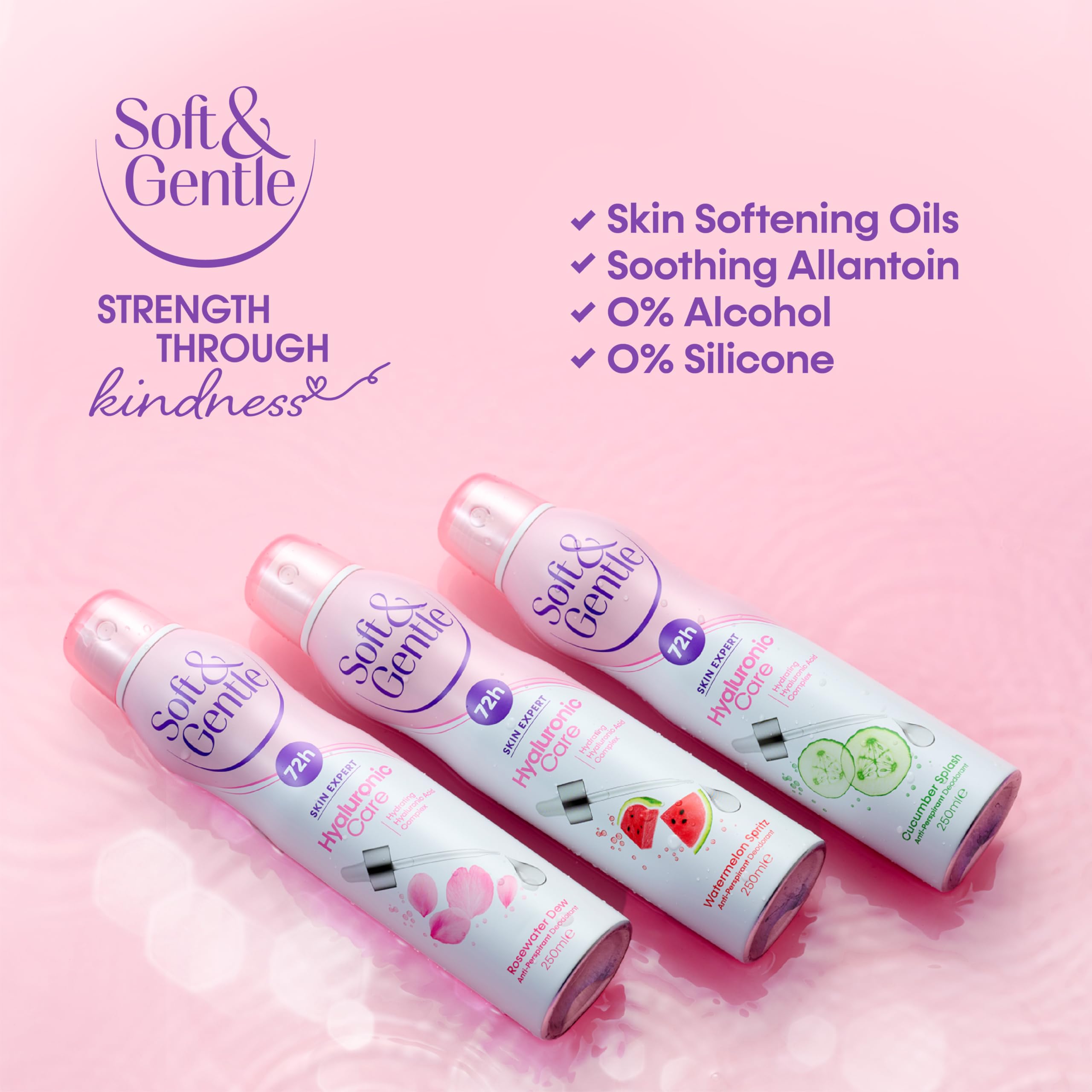 SOFT &amp; GENTLE Antitranspirant-Deodorant, Skin Expert Hyaluronic Care, Rosew 7