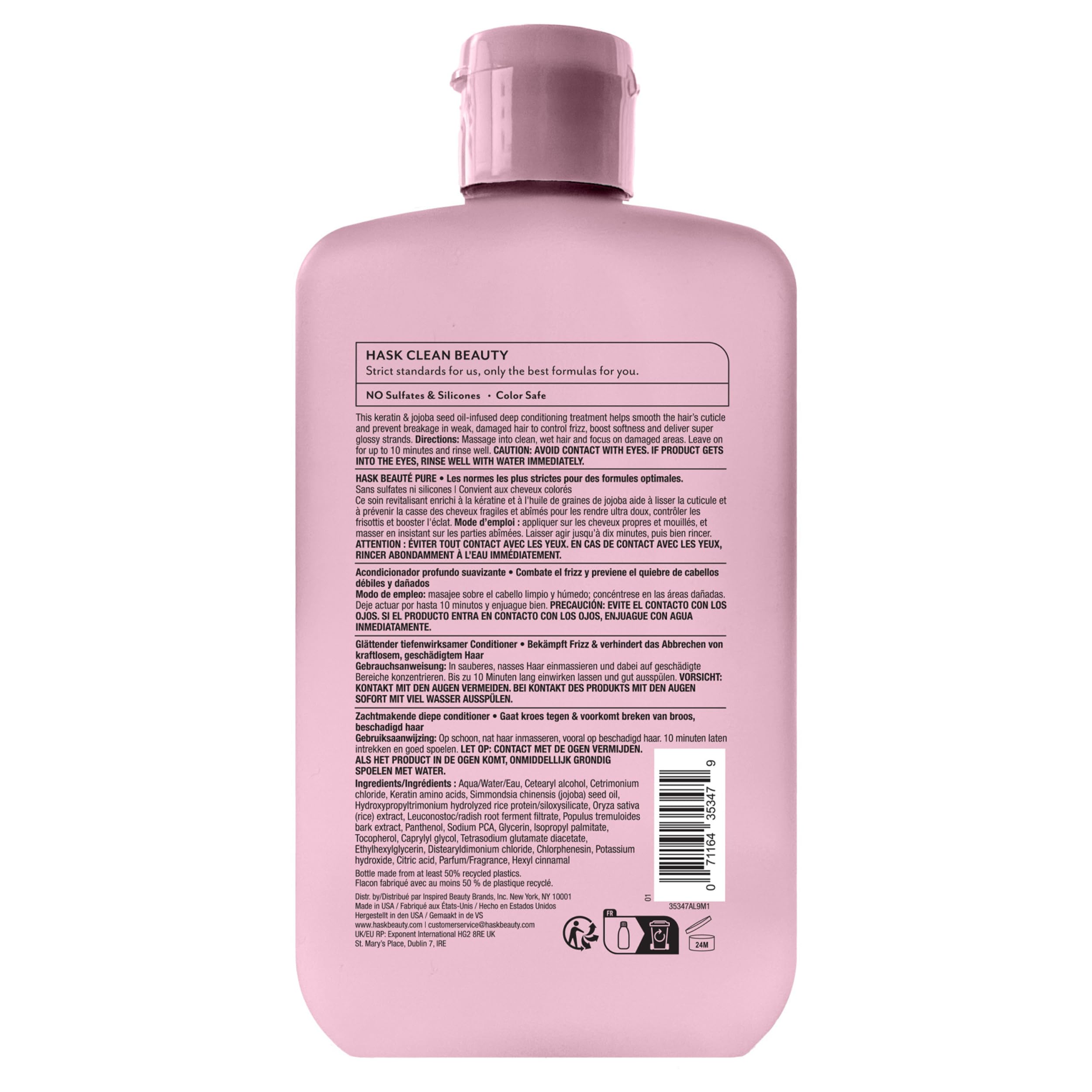 HASK Keratin Smoothing Deep Conditioner Treatment for All Hair Types 7