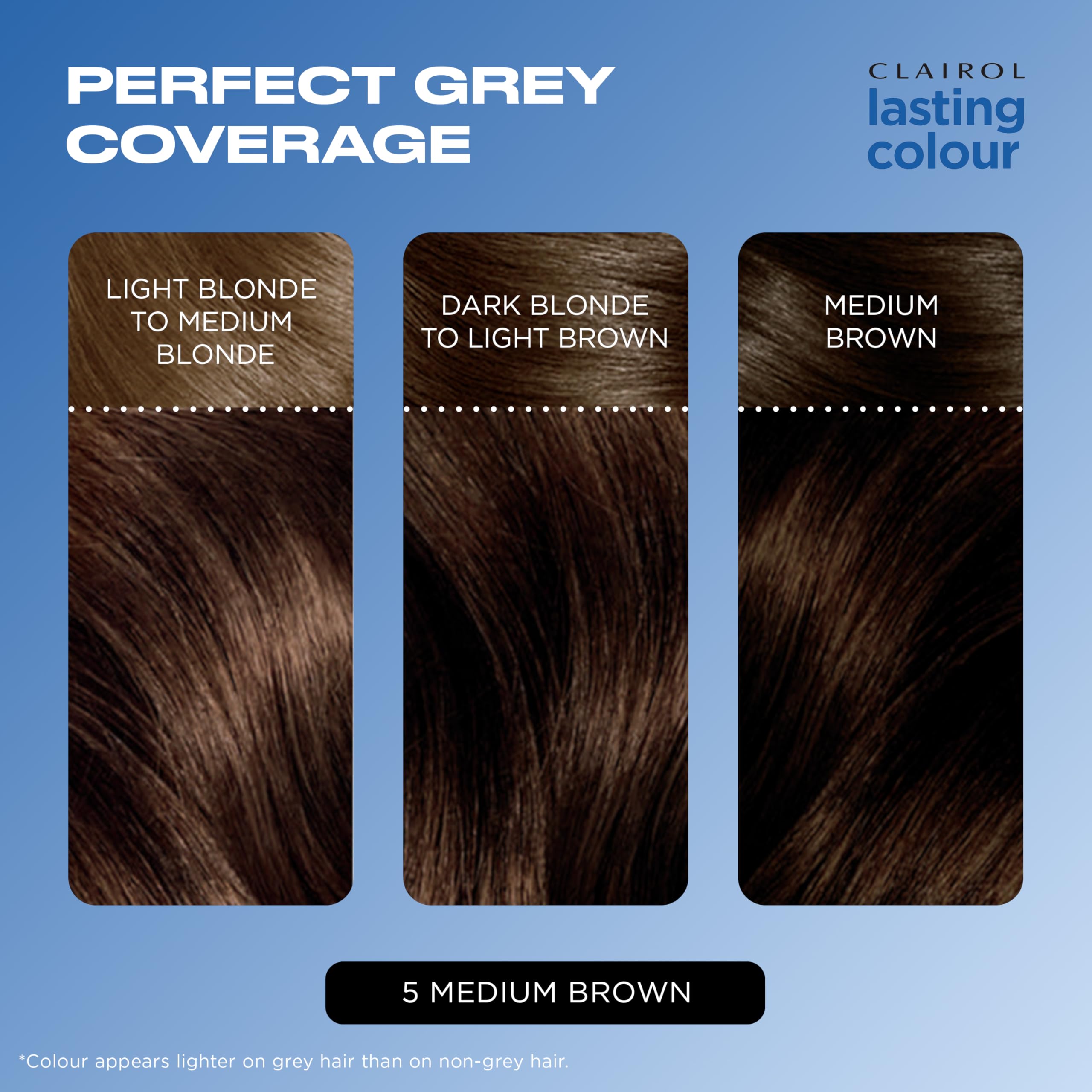 Clairol Permanente Haarfarbe | Ideale Grauabdeckung | Glänzendes und gepflegtes Haar | 5 Mittelbraun 4