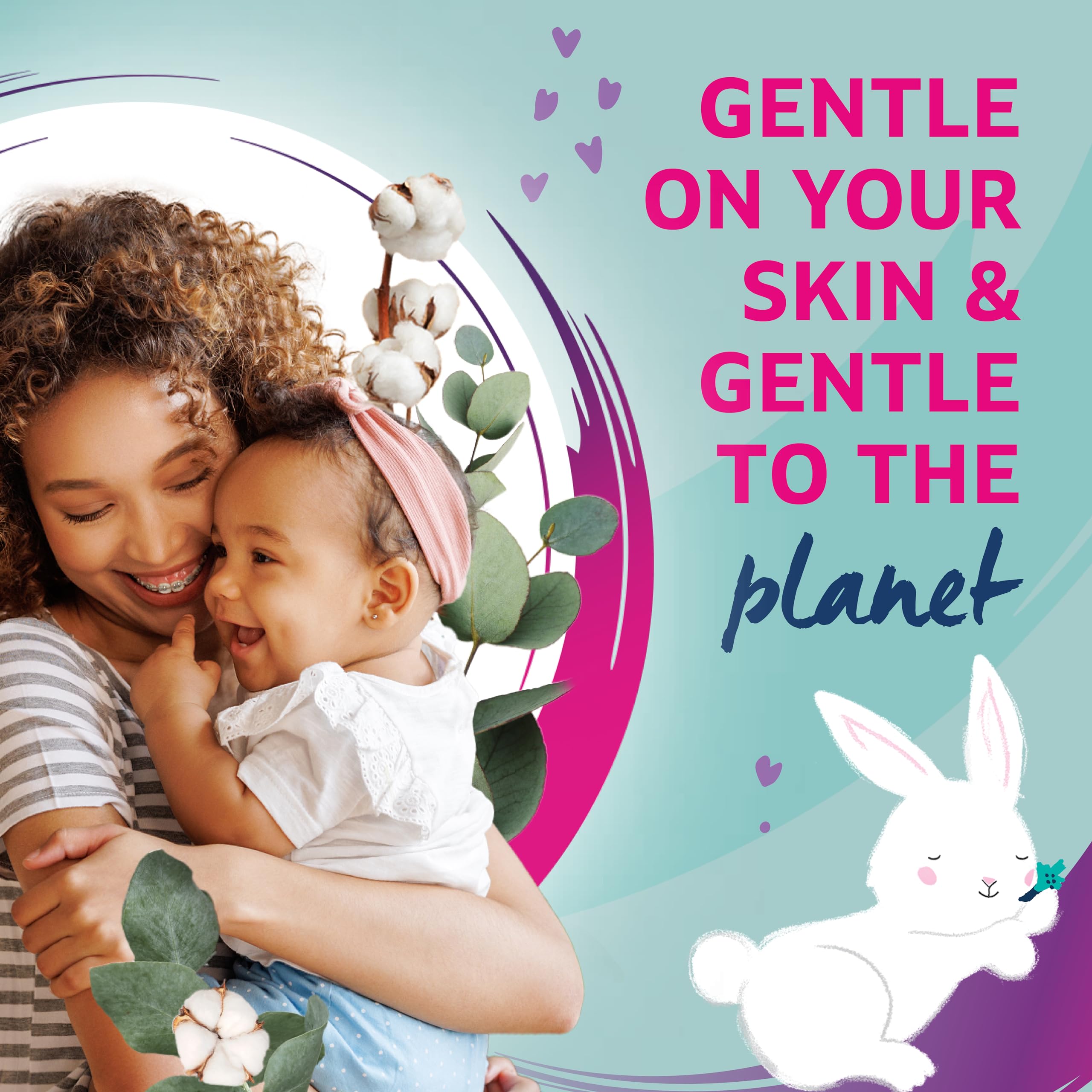 Lil-Lets Baby Cotton Wool Oval Pads - 100% Pure Organic Cotton, Gentle on Delicate Skin, Pack of 50 7