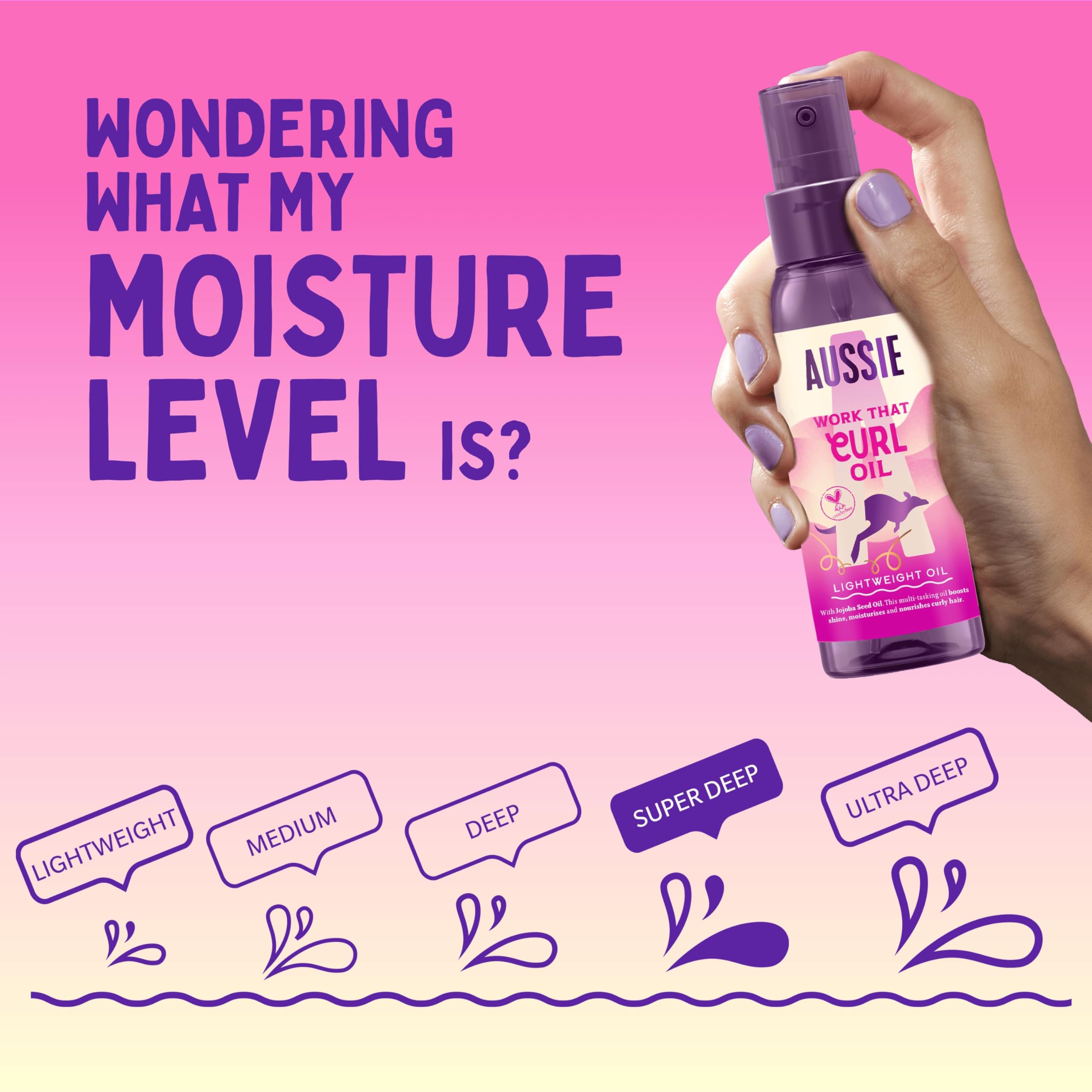 Aussie Work That Curl Lightweight Multi-Tasking Hair Serum Oil 100ml for Bouncy Curls 7