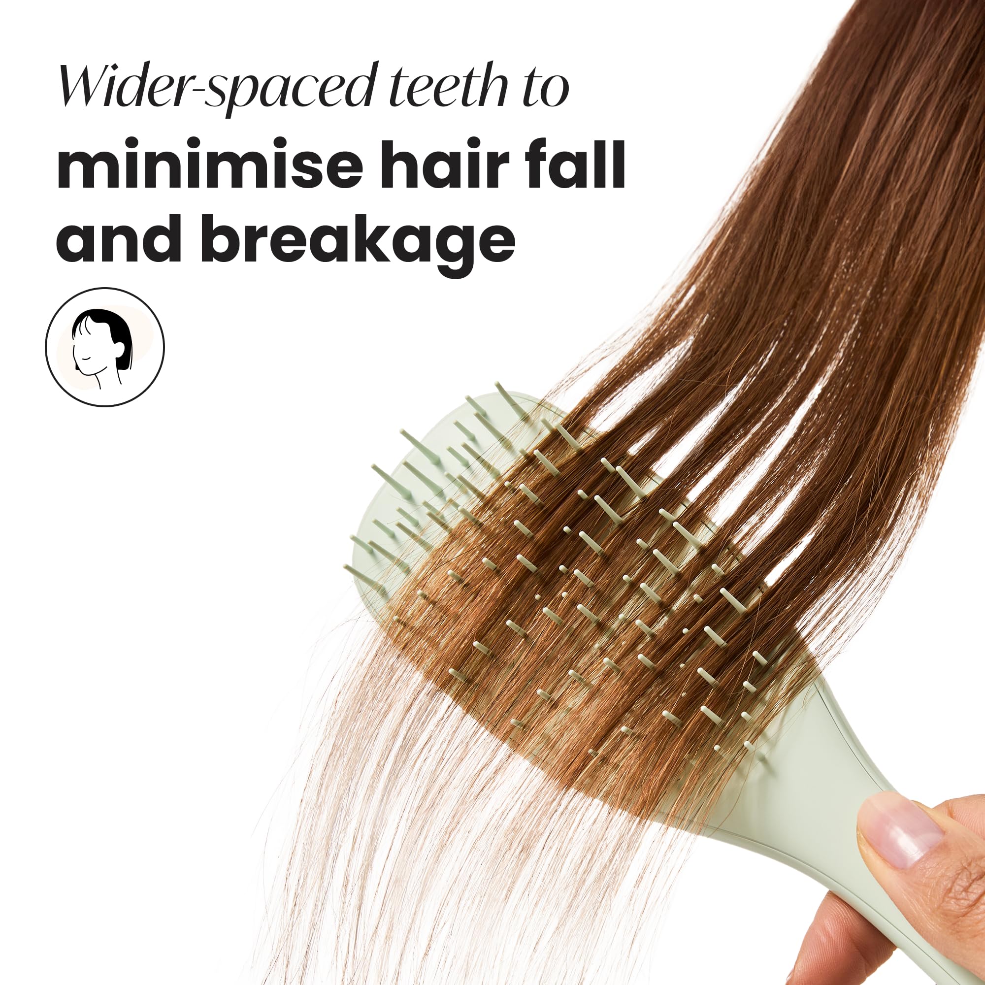 Tangle Teezer Extra Gentle Ultimate Detangler Hairbrush for Wet & Dry Hair - Eucalyptus 3