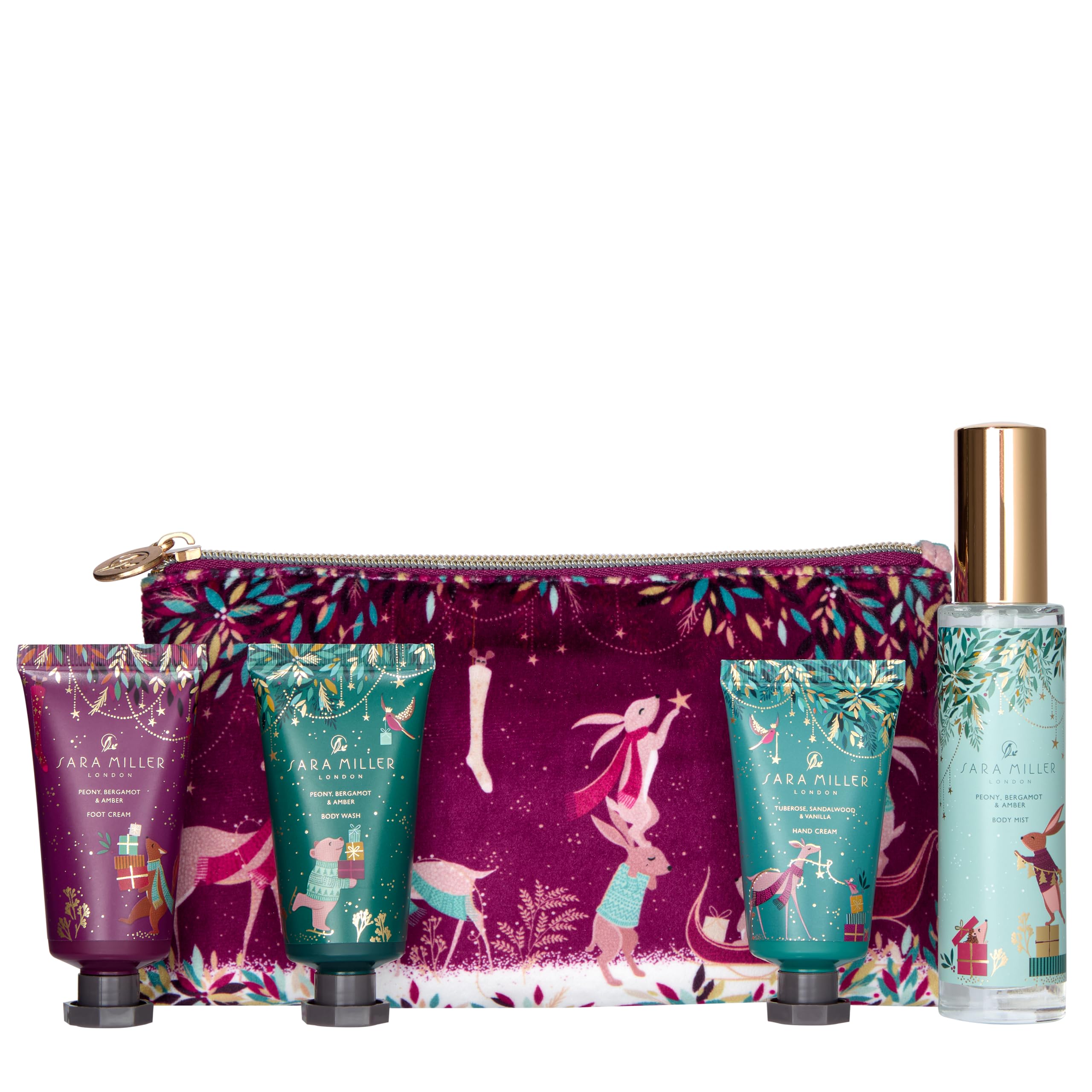 Sara Miller London Woodland Tales Body Care Gift Set (Body Wash, Cream, Foot Cream, Mist) 4