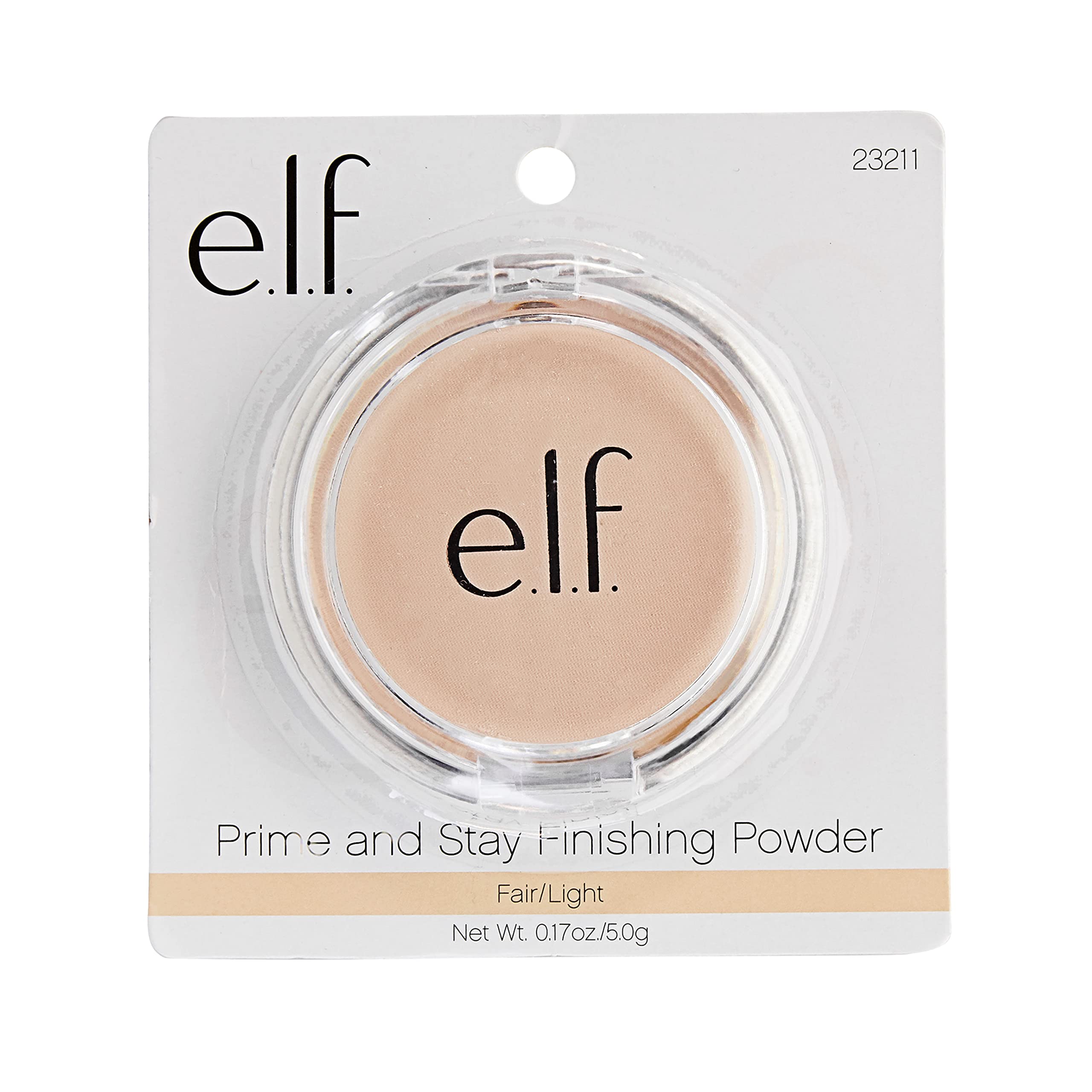 elf Prime &amp; Stay Finishing Powder, fixiert das Make-up, kontrolliert Glanz und glättet den Teint, transparent, 4,8 g (0,17 oz) 3