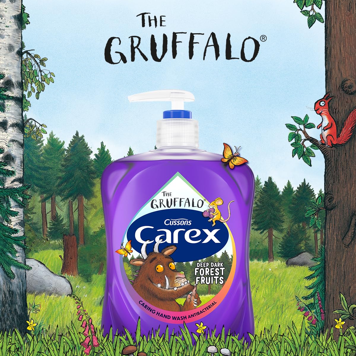 CAREX Gruffalo Deep Dark Forest Fruits Antibacterial Hand Wash Multipack (6 x 250ml) 4