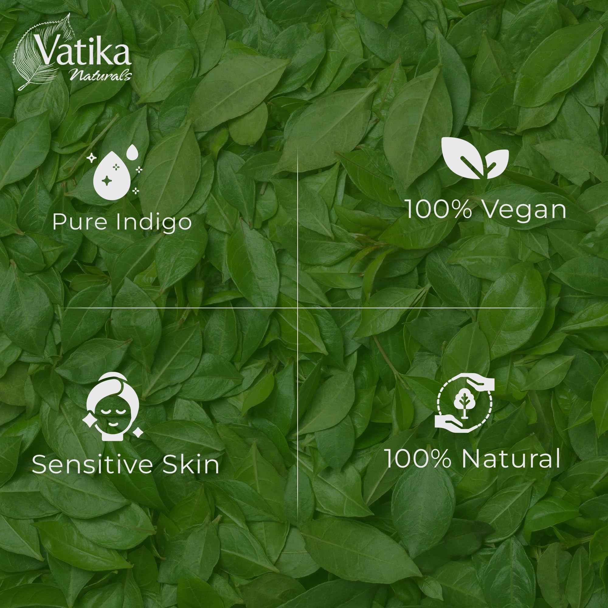 Vatika Henna Naturbraune Haarfarbe - 60 g (6 x 10 g Beutel), 100 % Ammoniak 7