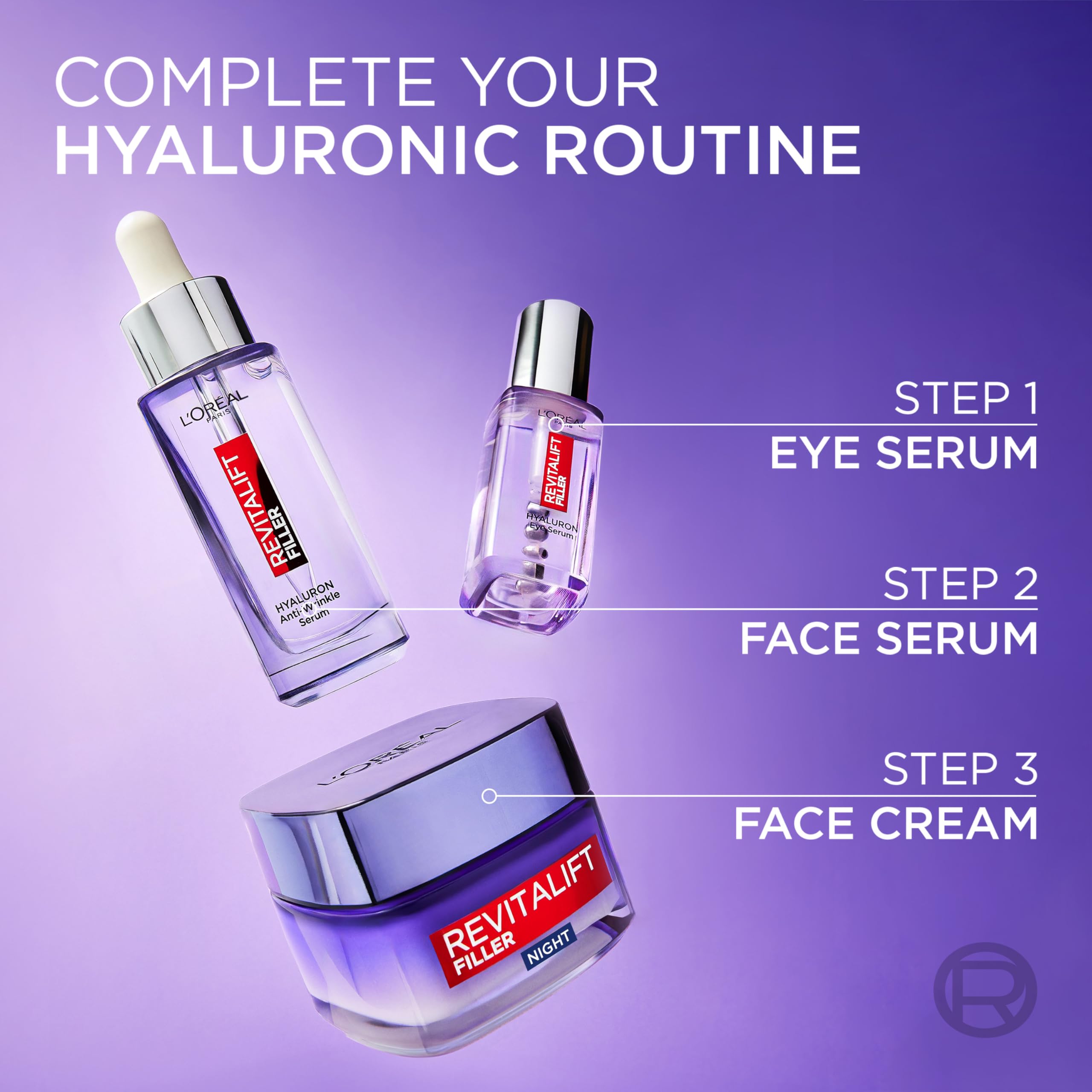 L’Oréal Paris Revitalift Filler Replumping Anti-Ageing Night Cream 50 ml 8