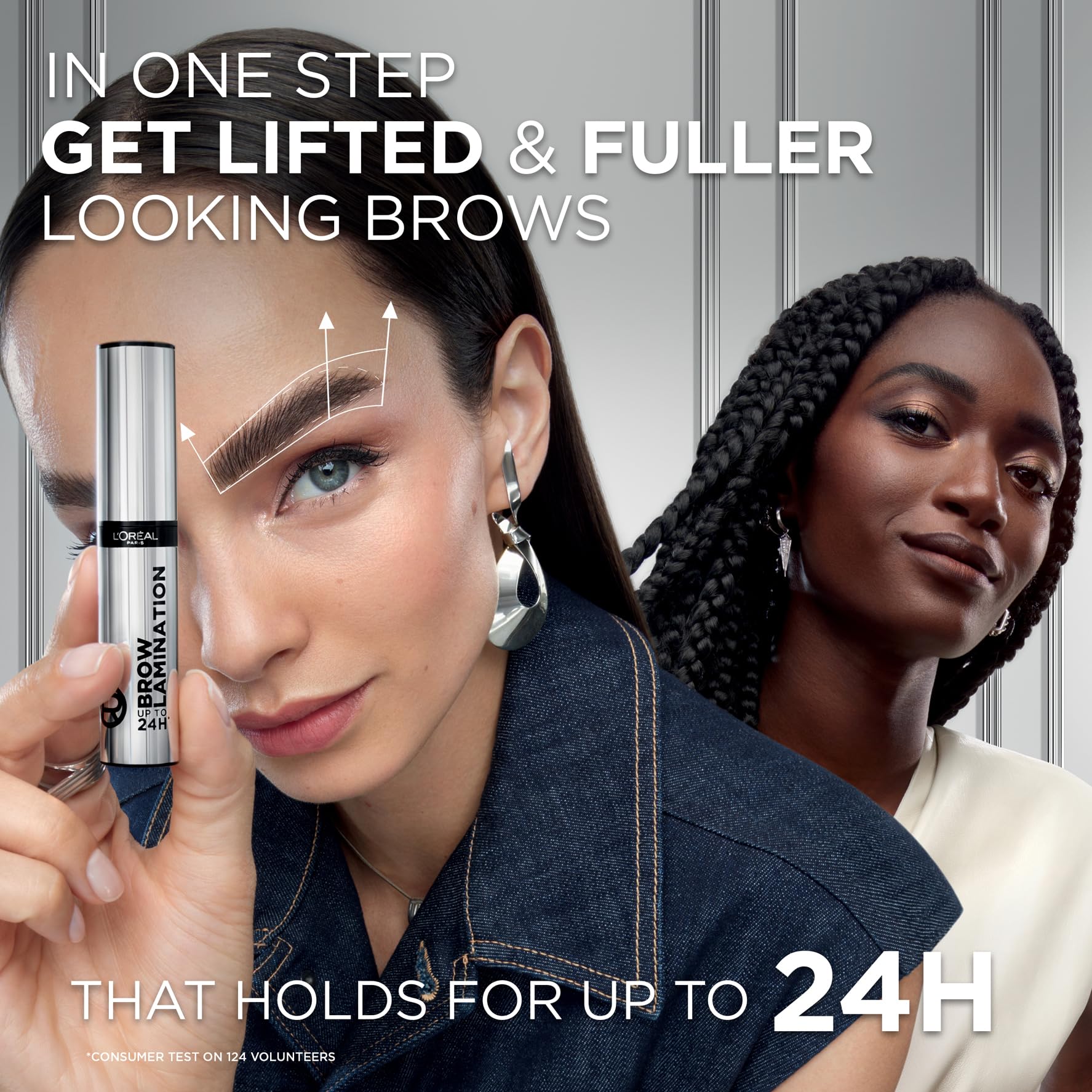 L'Oréal Paris Augenbrauenlaminierungsgel, Halt für bis zu 24 Stunden*, Tag und Nacht, 3