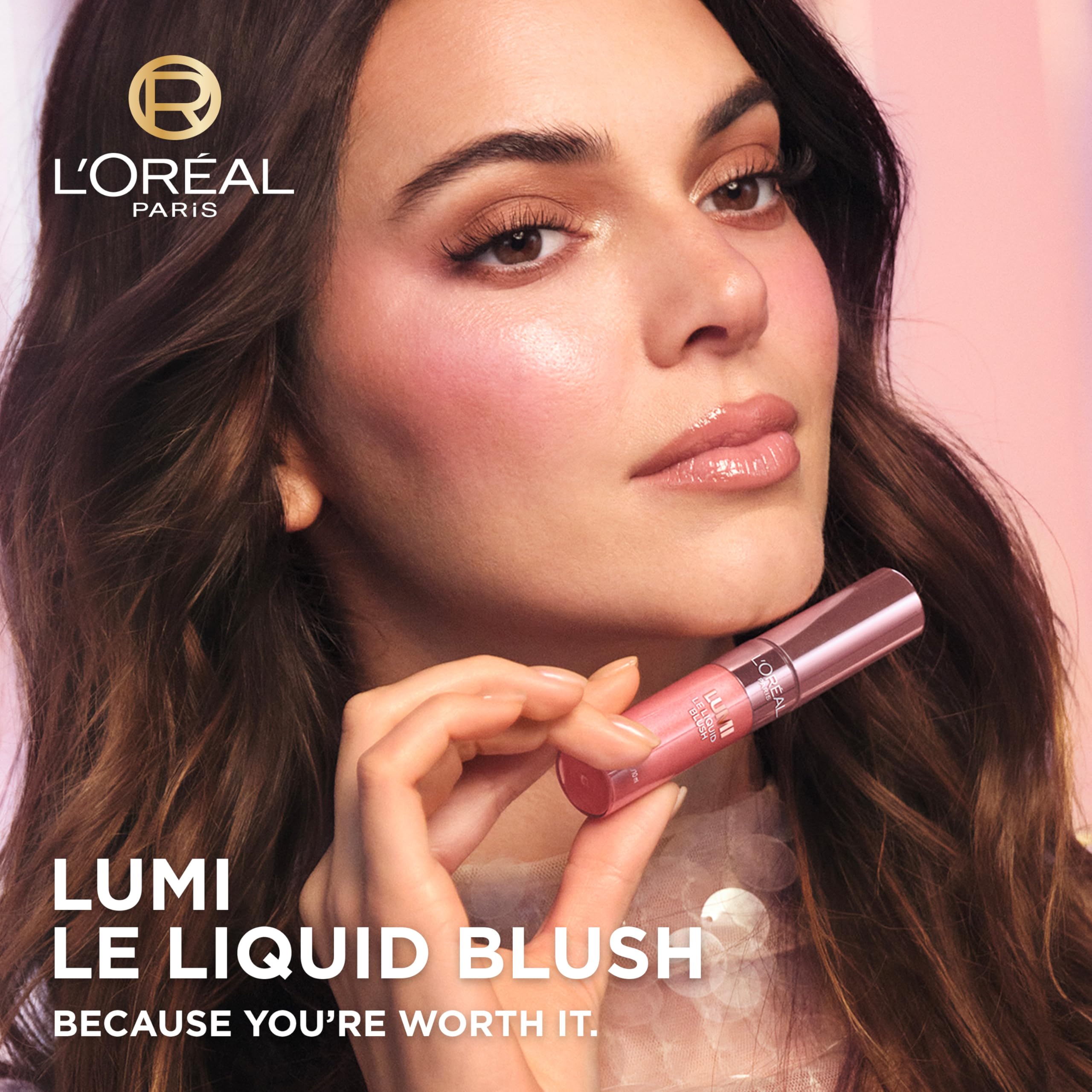 L'Oréal Paris Lumi Le Liquid Blush - Lightweight Radiant Colour & Glowy Finish (630 Glowy True Rose)