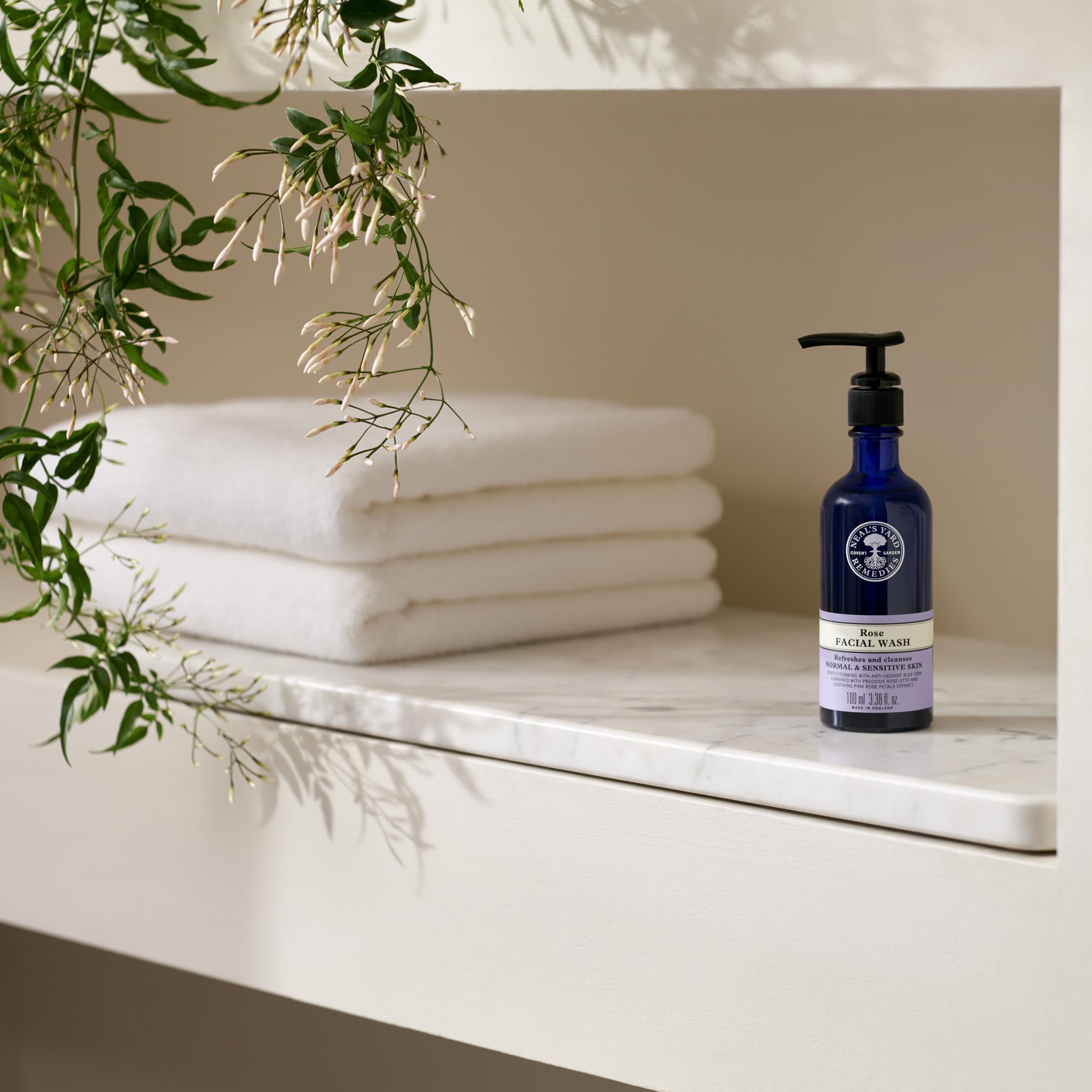 Neal's Yard Remedies Rehydrating Rose Face Wash for Cleansing and Hydrating Skin 3