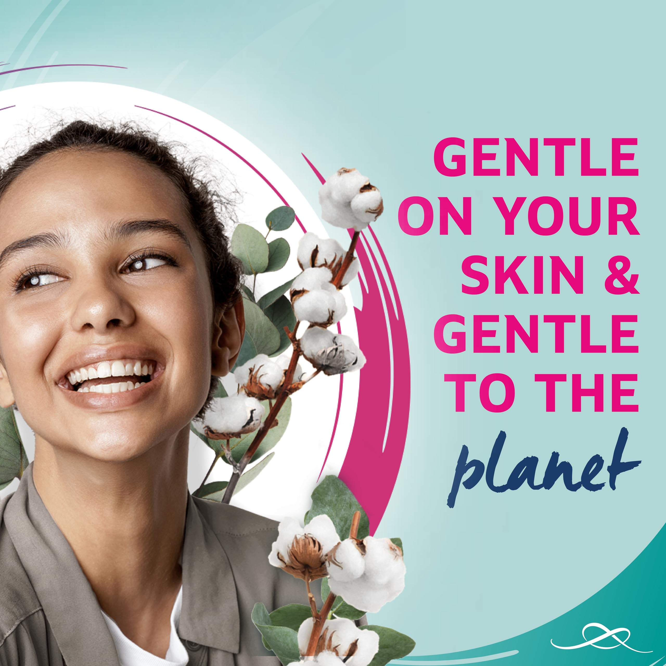 Lil-Lets 50 Count Organic Cotton Exfoliating Rounds - Dual-Sided Gentle Exfoliation 7