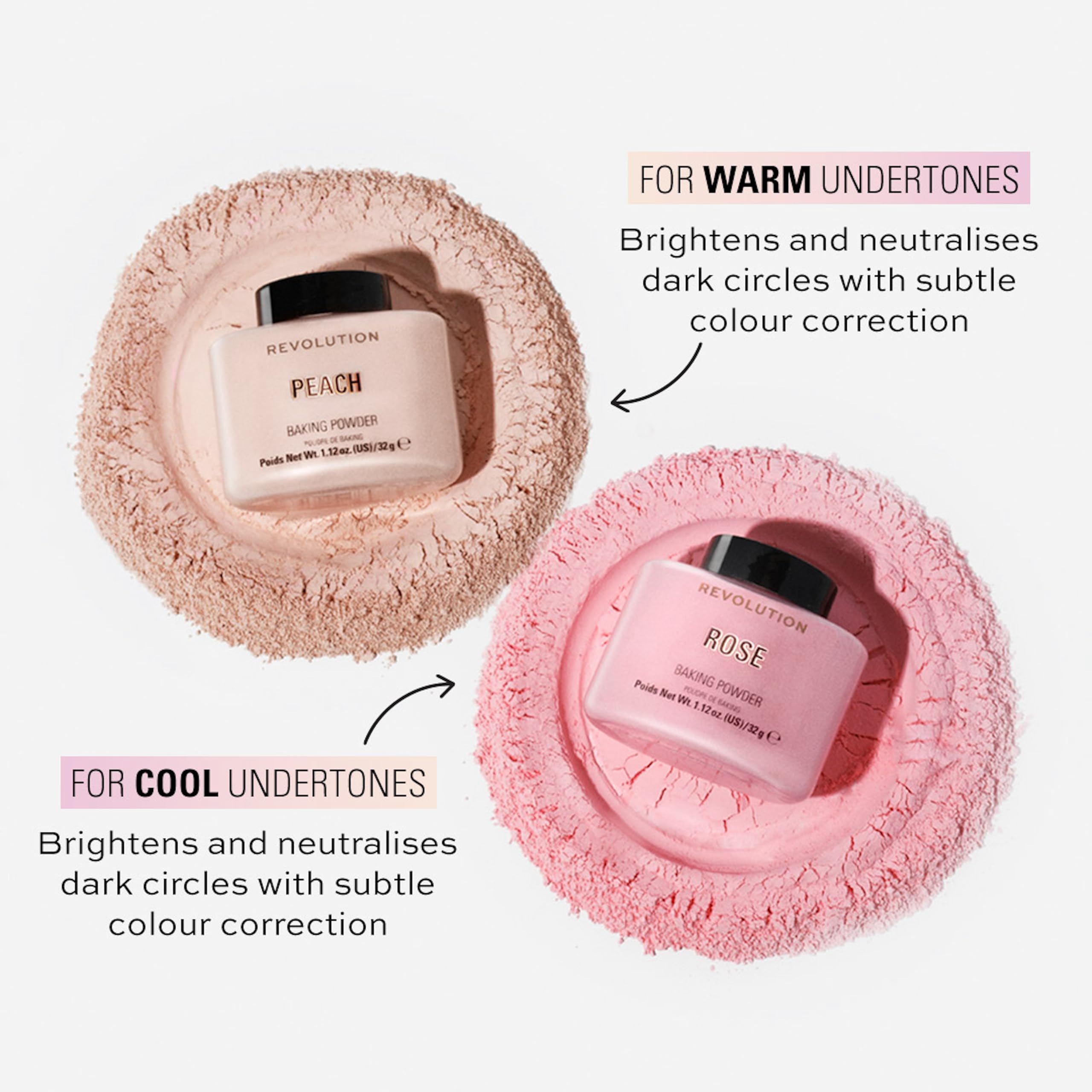 Revolution Beauty London, loses Backpuder, verlängert die Haltbarkeit des Make-ups, aufhellendes Fixierpuder, für alle Hauttöne, Rose, 32 g 5