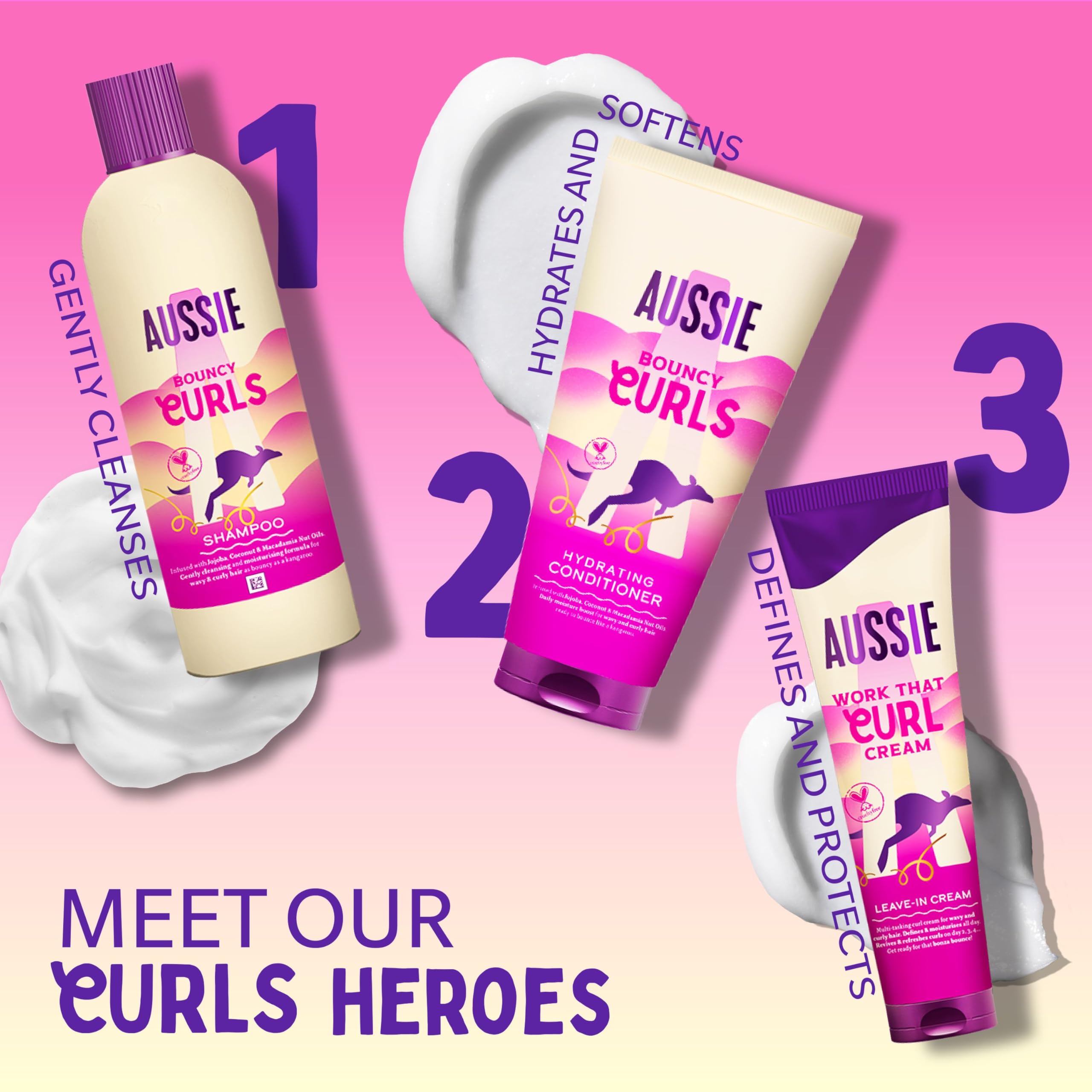 Aussie Bouncy Curls Butter Hair Mask 500ml for Wavy & Curly Hair with Jojoba, Coconut & Macadamia Oils 9