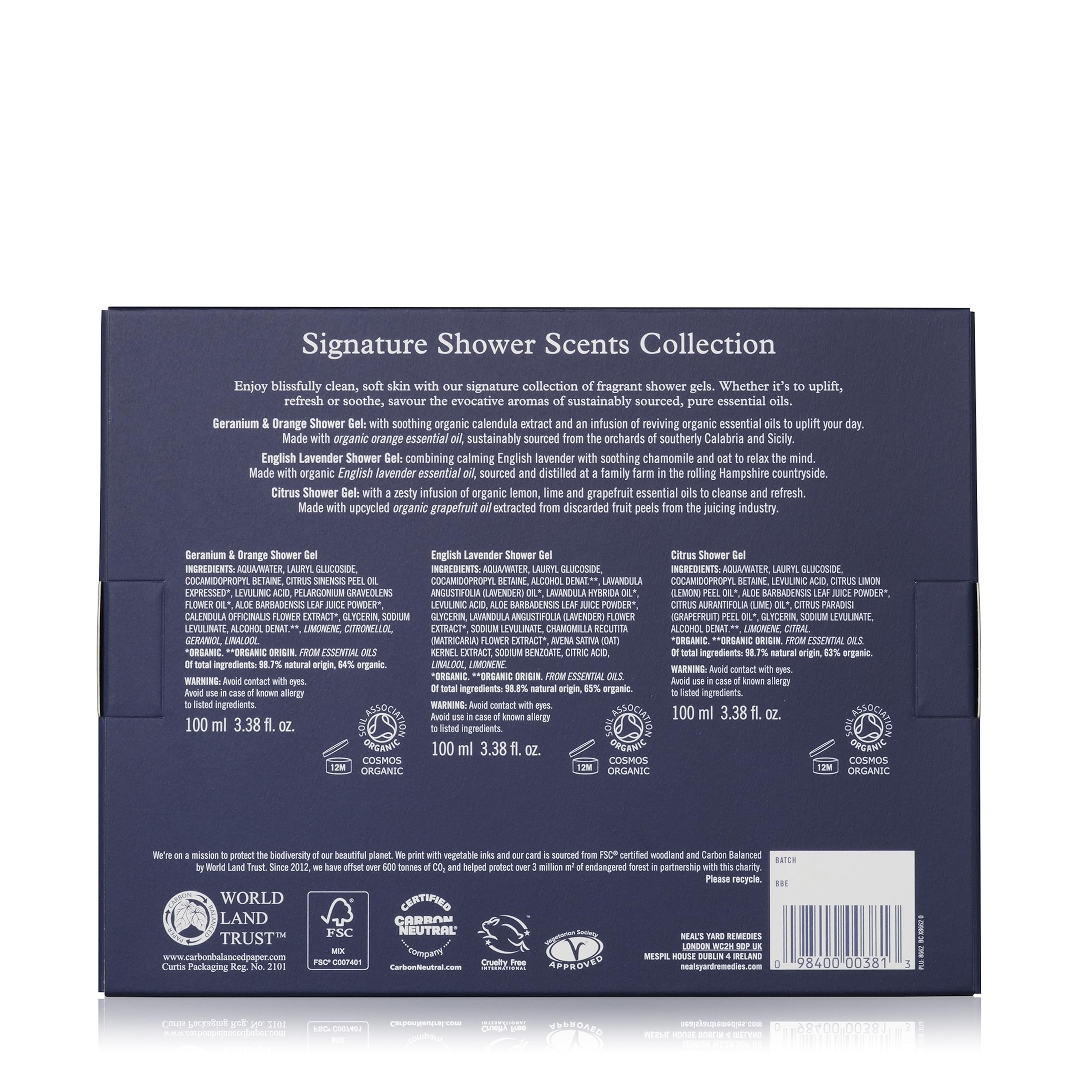 Neal's Yard Remedies Reviving Shower Scents Kollektion, Geschenkset mit Körperpflegeprodukten 3