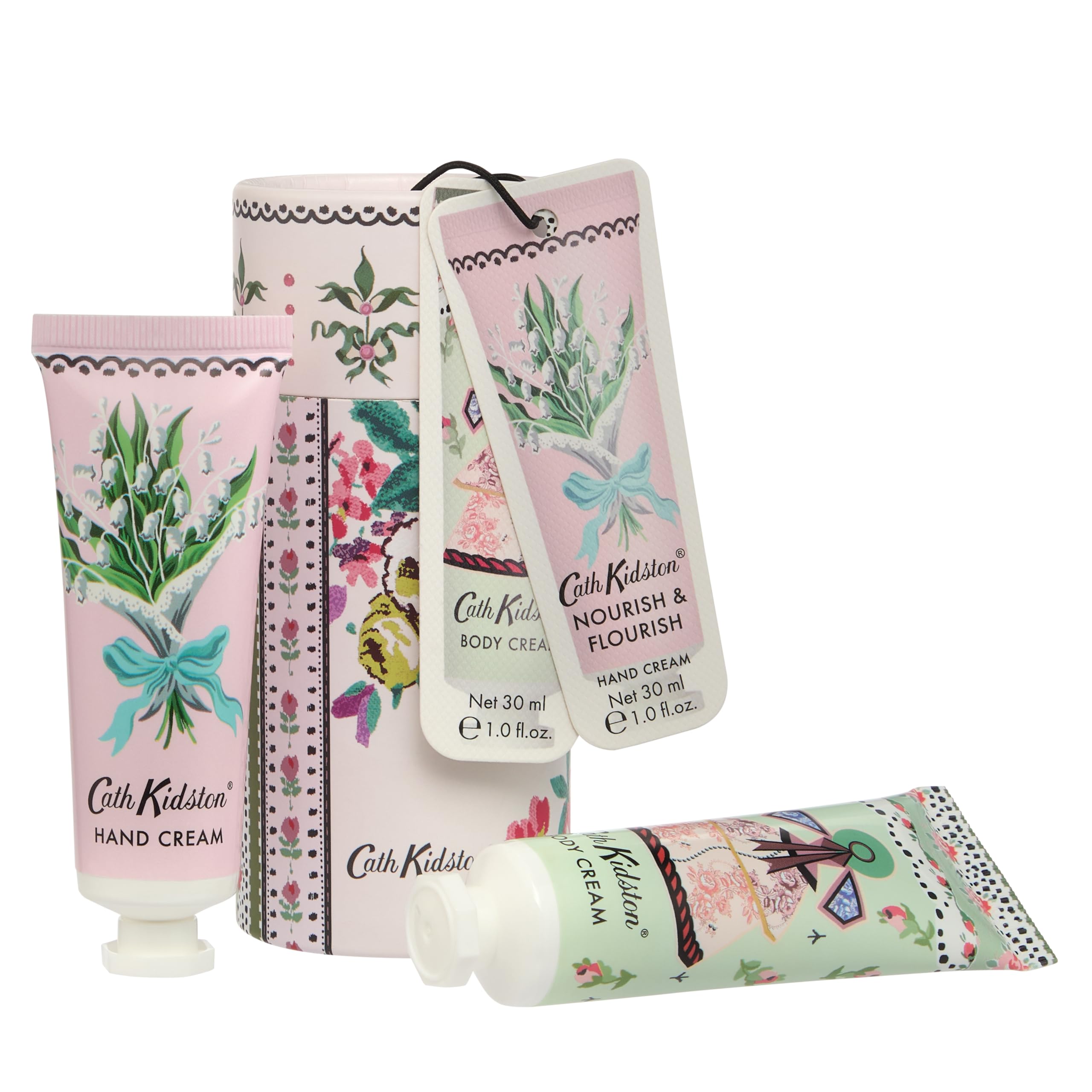 Cath Kidston Hand Cream and Body Cream Mini Gift Set with Shea Butter