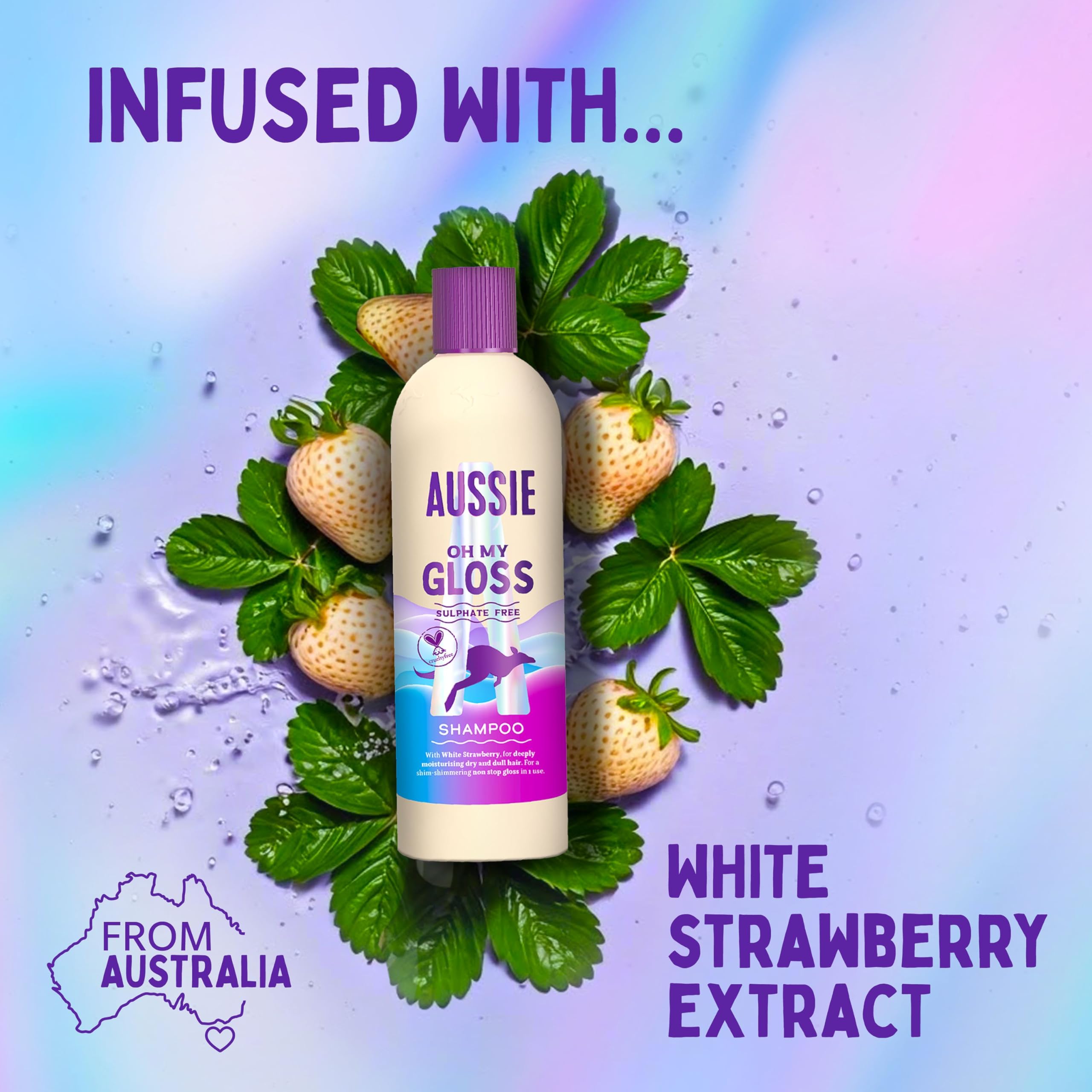 Aussie Oh My Gloss Hydrating Giftset: Shampoo, Conditioner & Leave-in Serum for Moisture & Shine 6