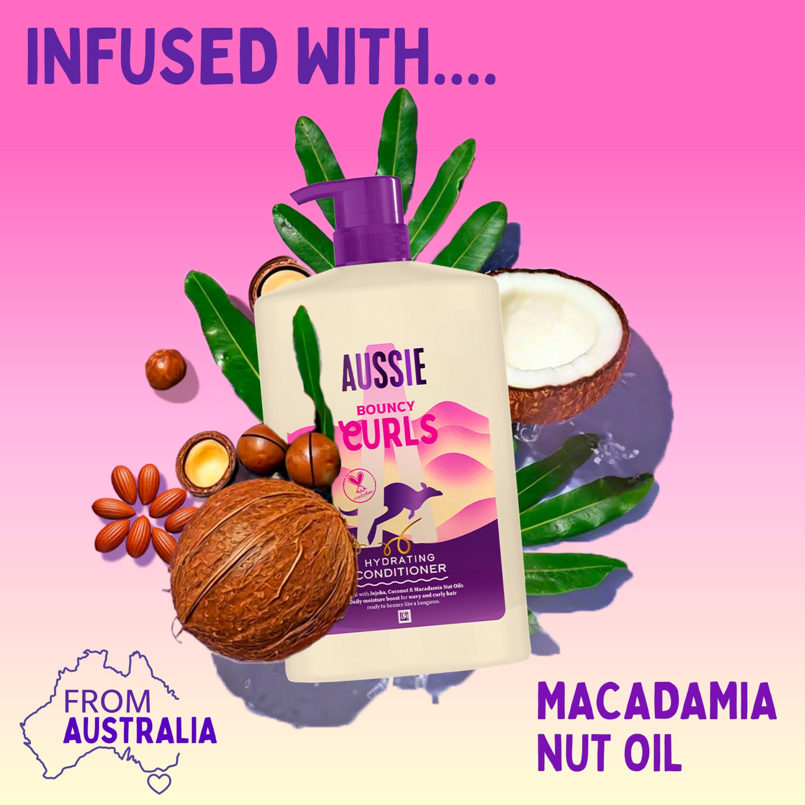 Aussie Bouncy Curls Hydrating Conditioner 1L for Wavy & Curly Hair 4